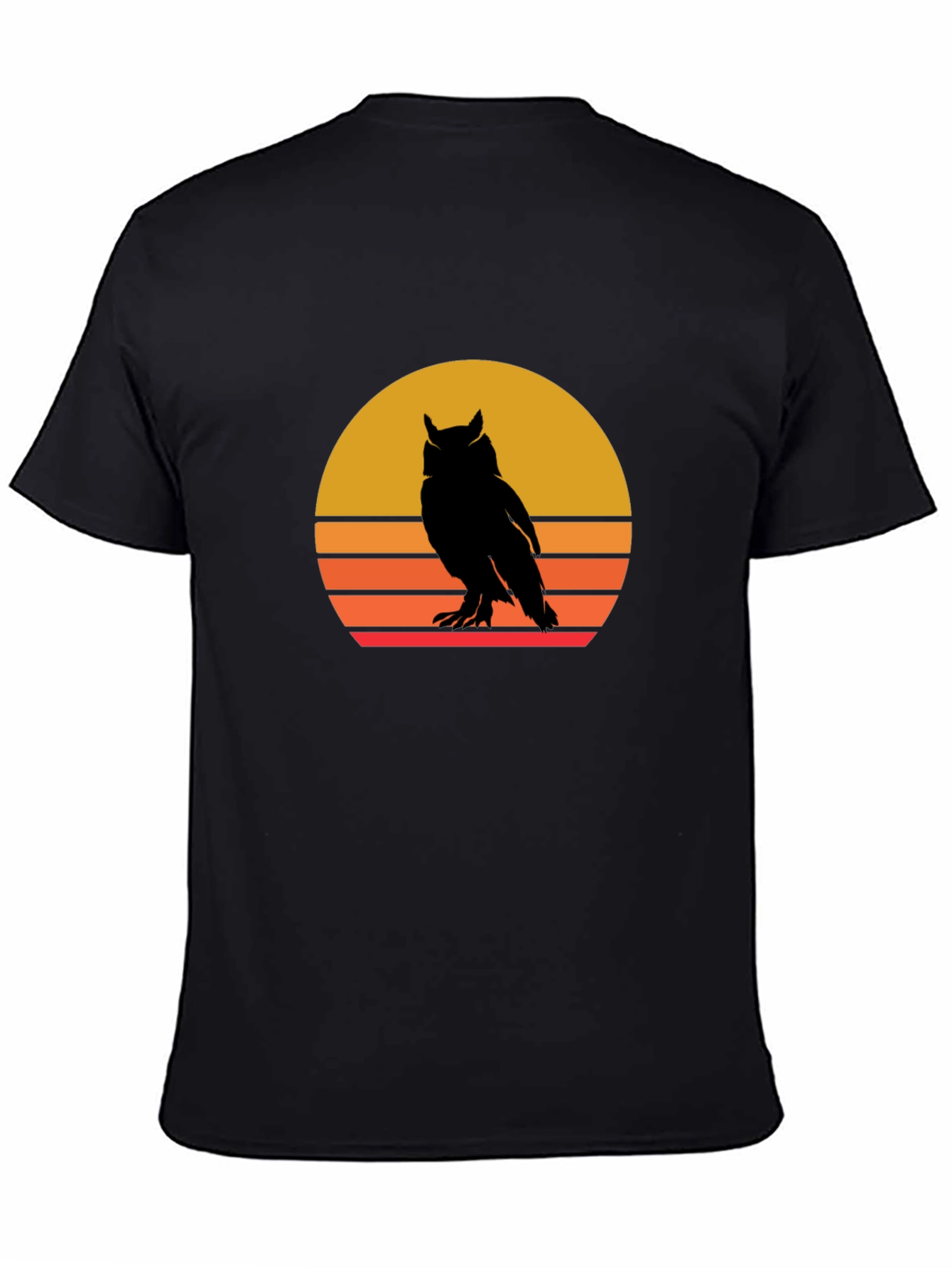 Retro Owl Sunset Graphic Tee