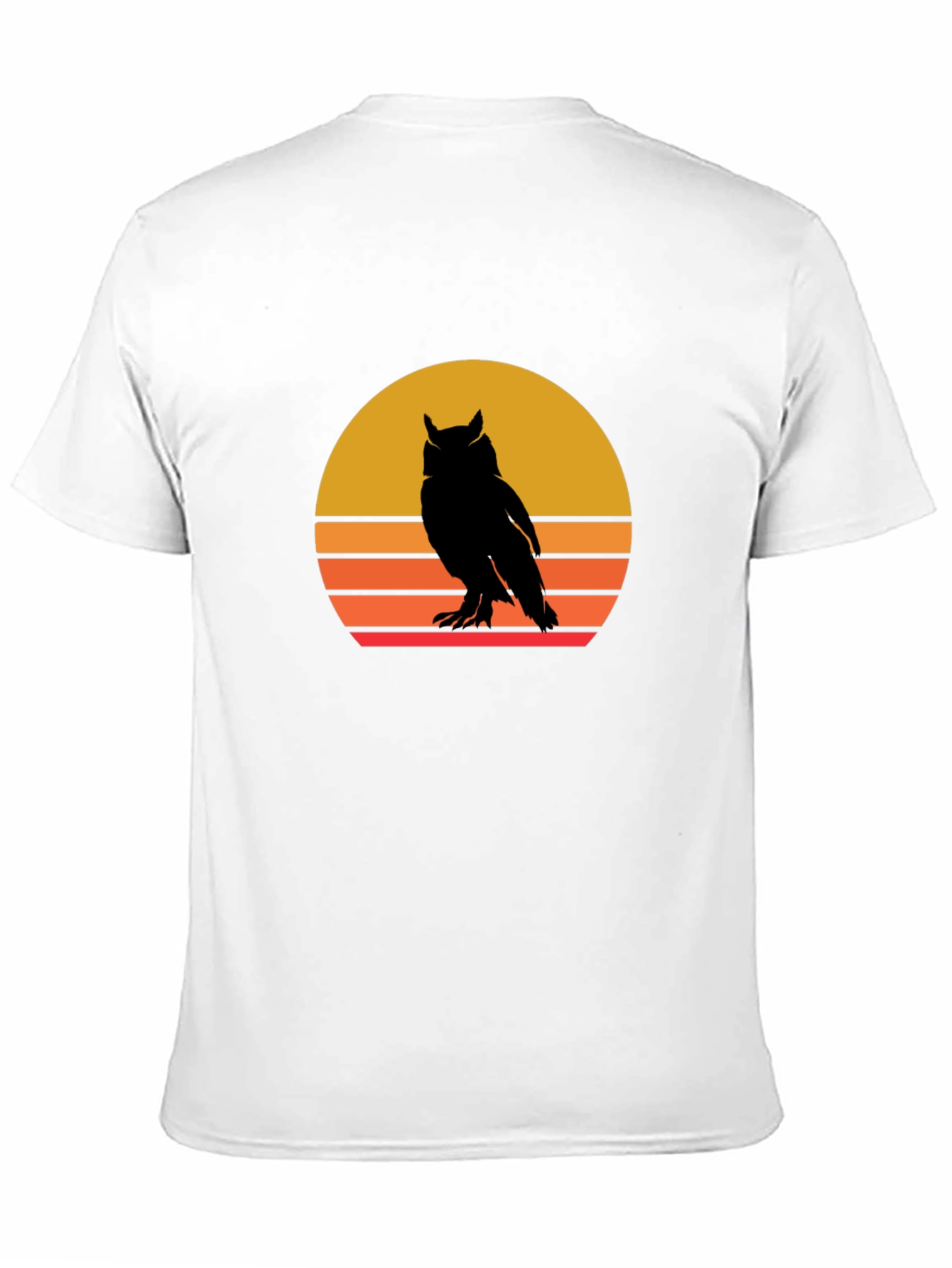 Retro Owl Sunset Graphic Tee