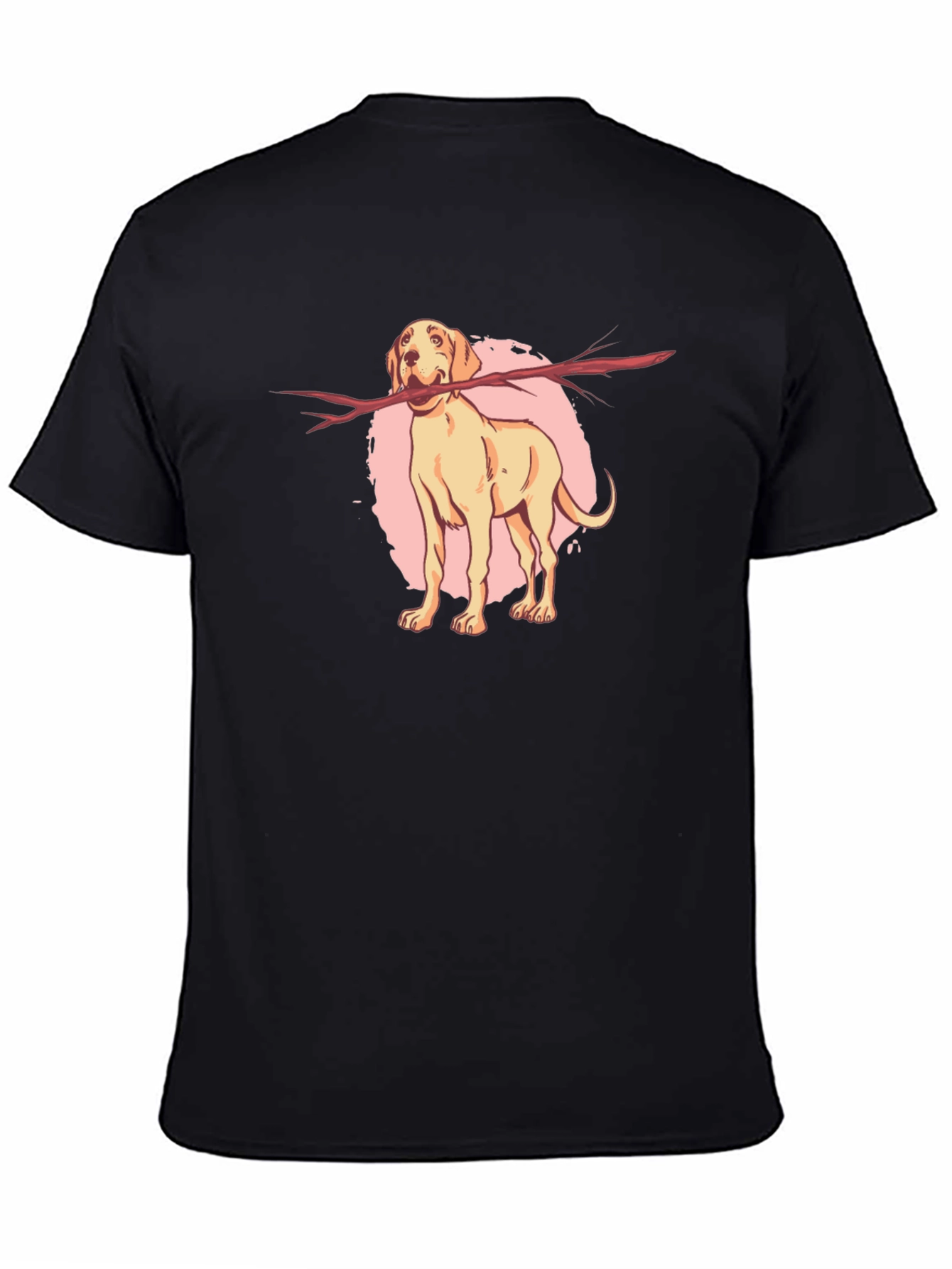 Playful Dog Stick T-Shirt – Cute Dog Lover Graphic Tee