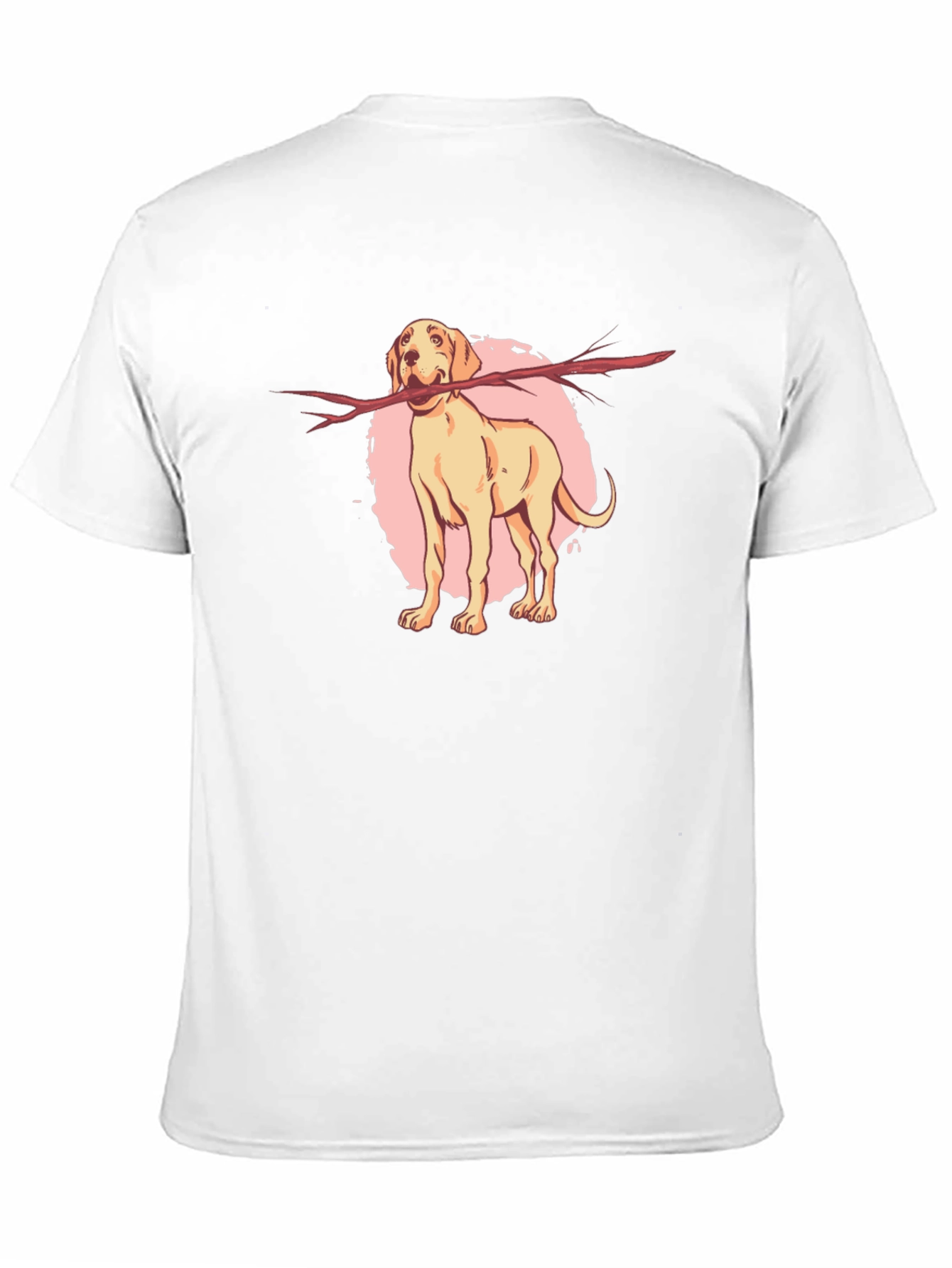 Playful Dog Stick T-Shirt – Cute Dog Lover Graphic Tee