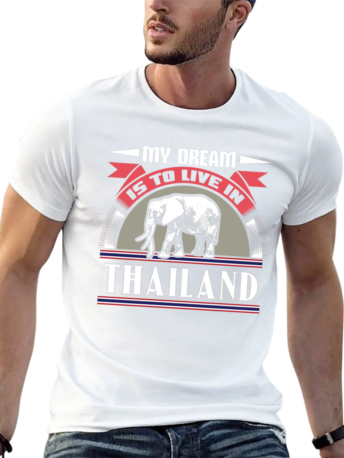 Thailand Dream T-Shirt Elephant Graphic Tee