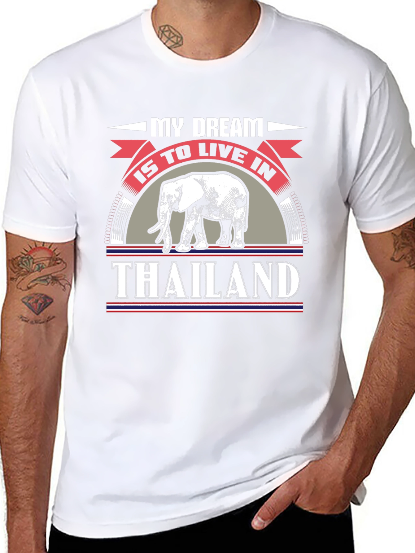 Thailand Dream T-Shirt Elephant Graphic Tee
