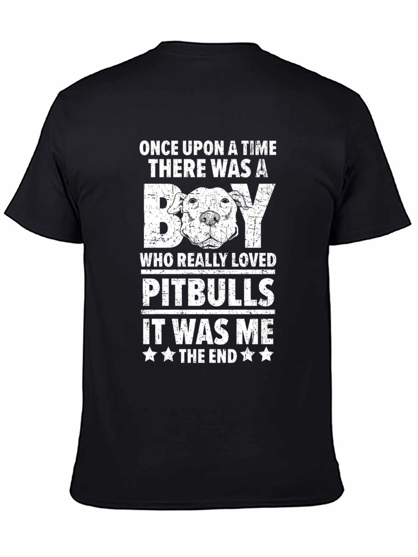 Once Upon a Time Pitbull T-Shirt – Funny Dog Lover Graphic Tee