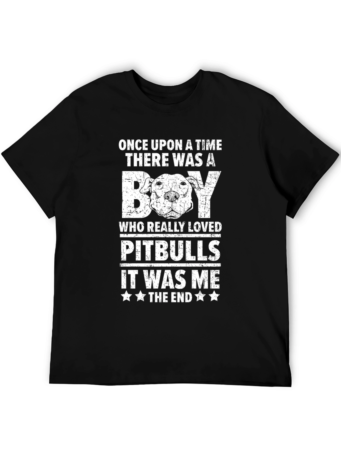 Once Upon a Time Pitbull T-Shirt – Funny Dog Lover Graphic Tee