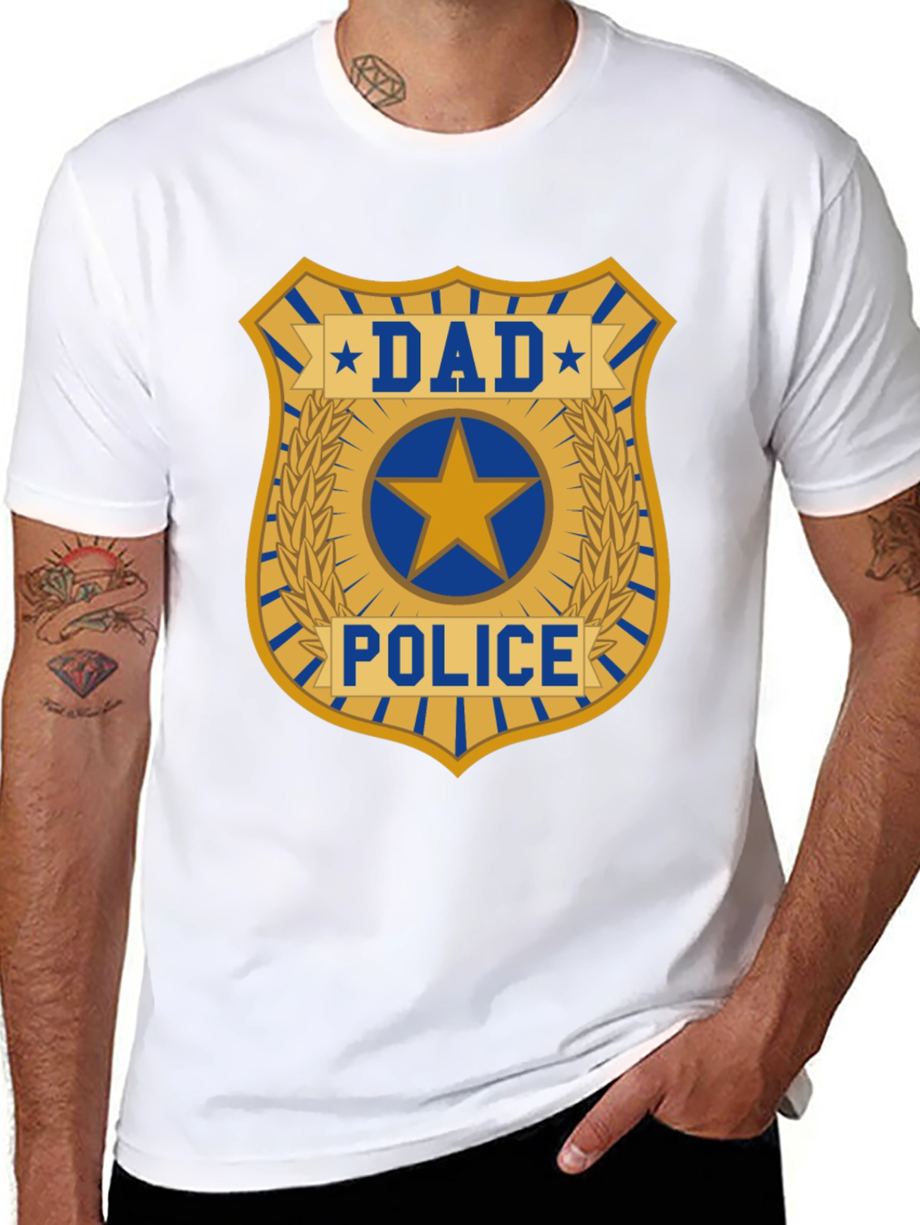 Dad Police T-Shirt - Funny Fathers Day Gift