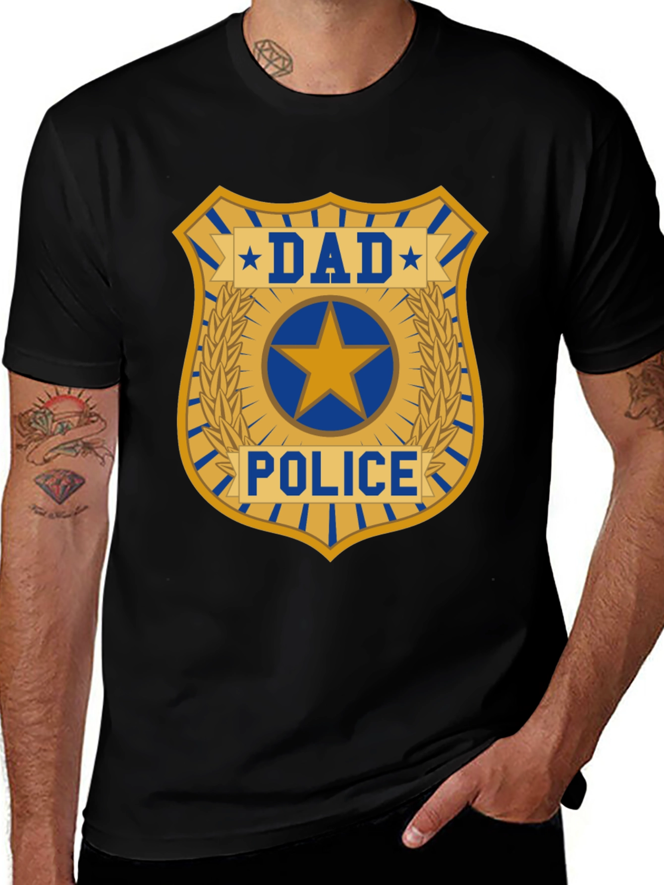 Dad Police T-Shirt - Funny Fathers Day Gift