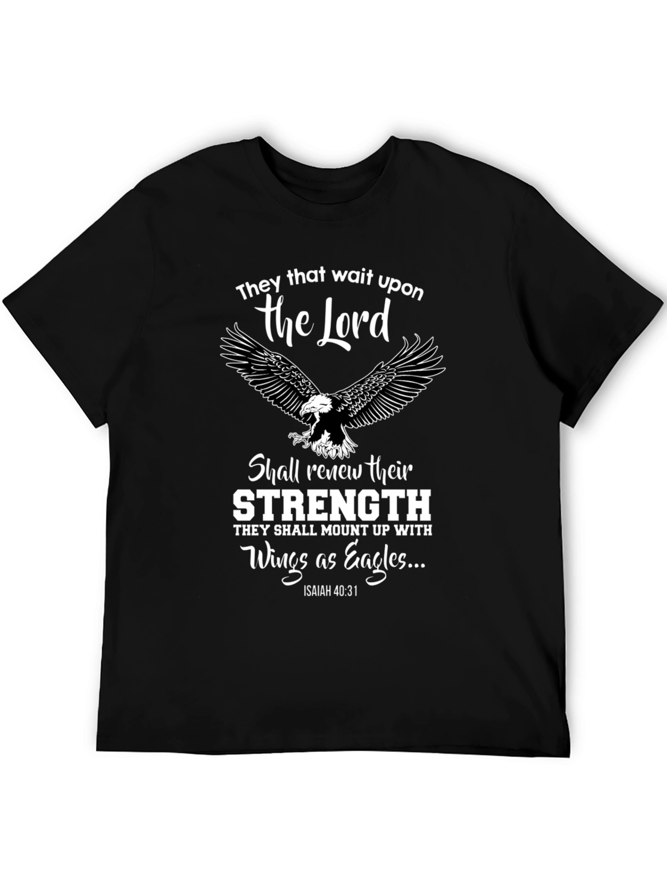 Faith-Inspired Eagle Graphic T-Shirt