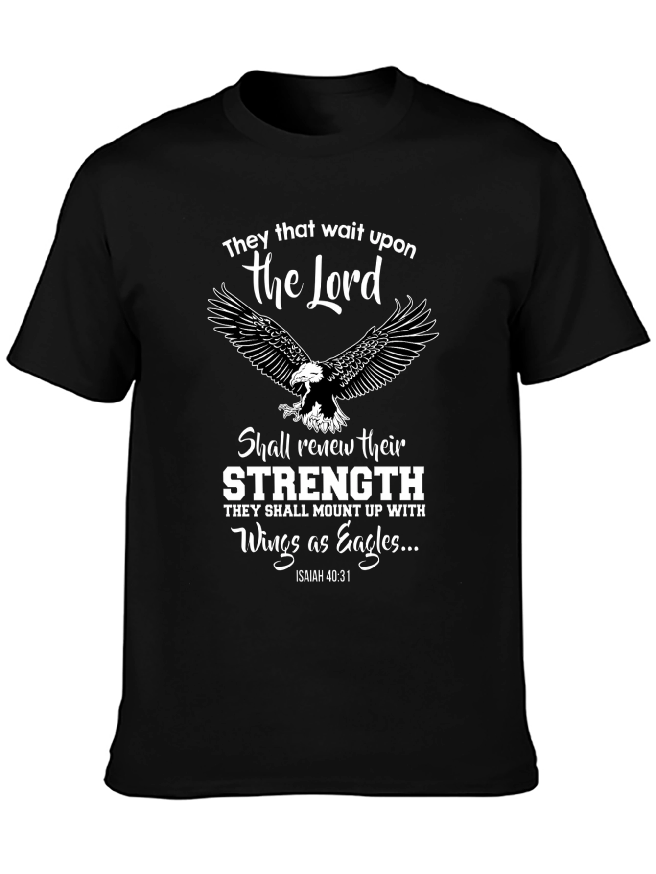 Faith-Inspired Eagle Graphic T-Shirt