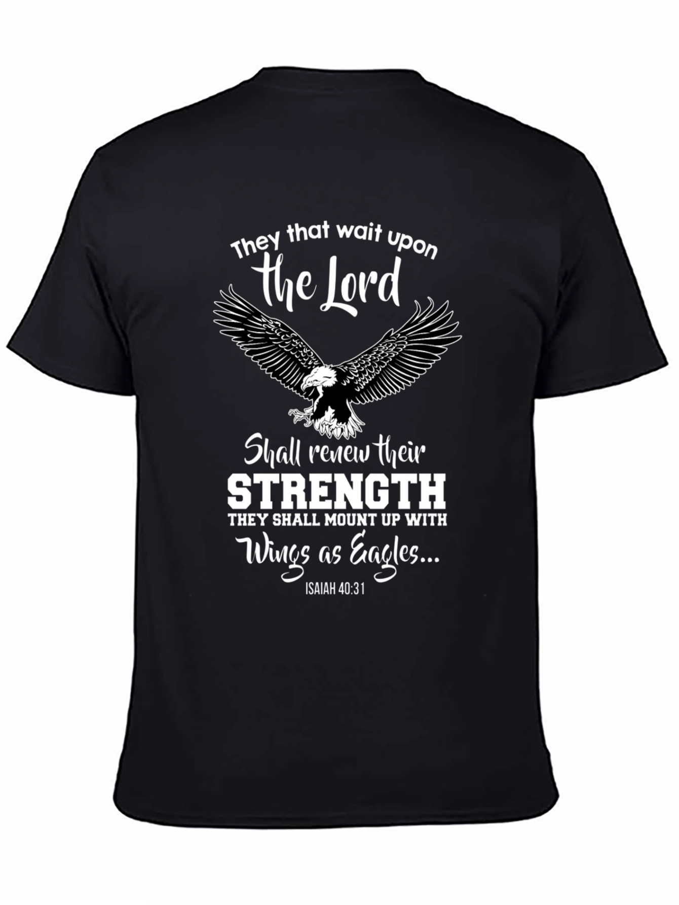 Faith-Inspired Eagle Graphic T-Shirt