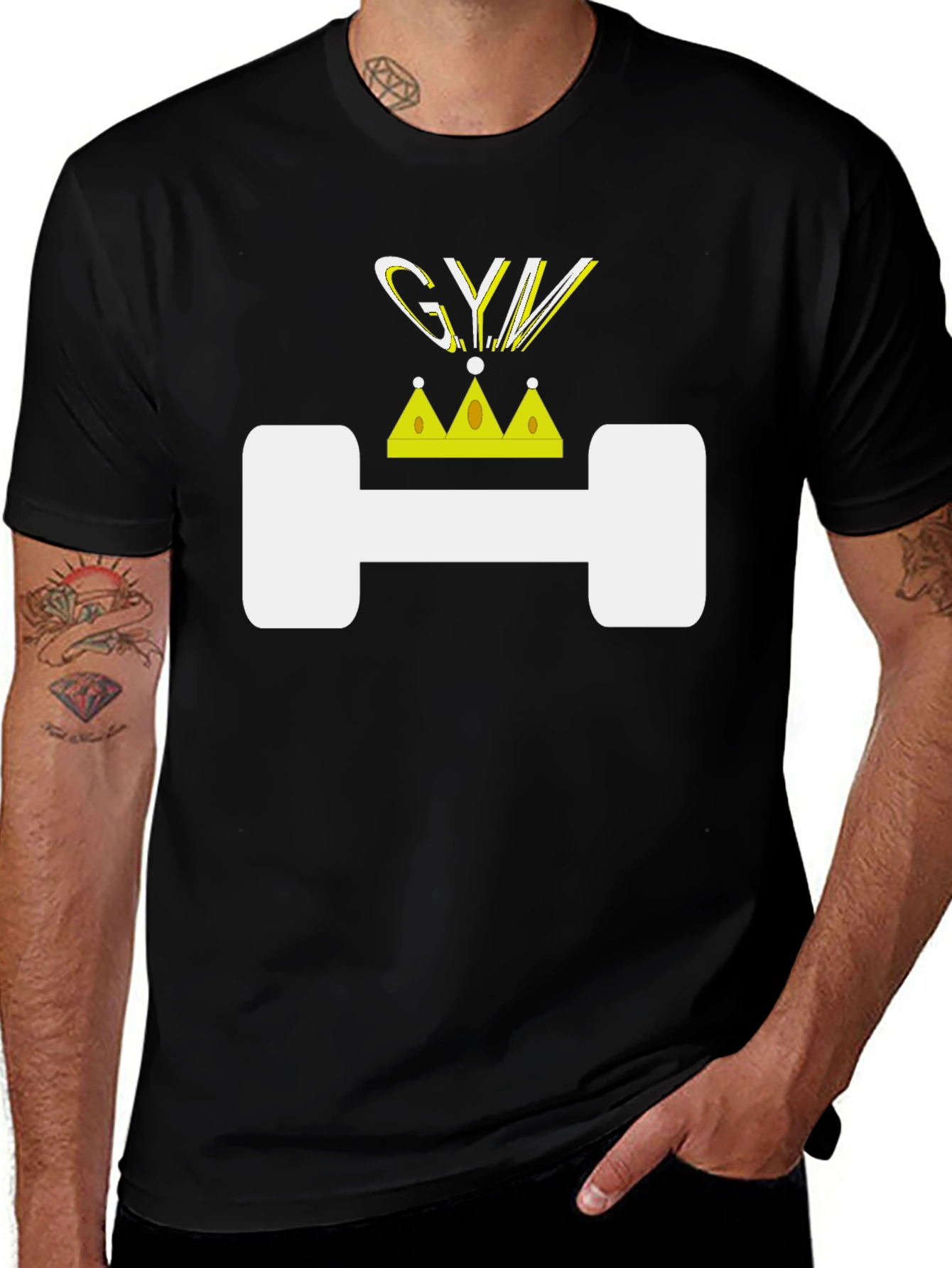 Gym King Graphic Tee - Black