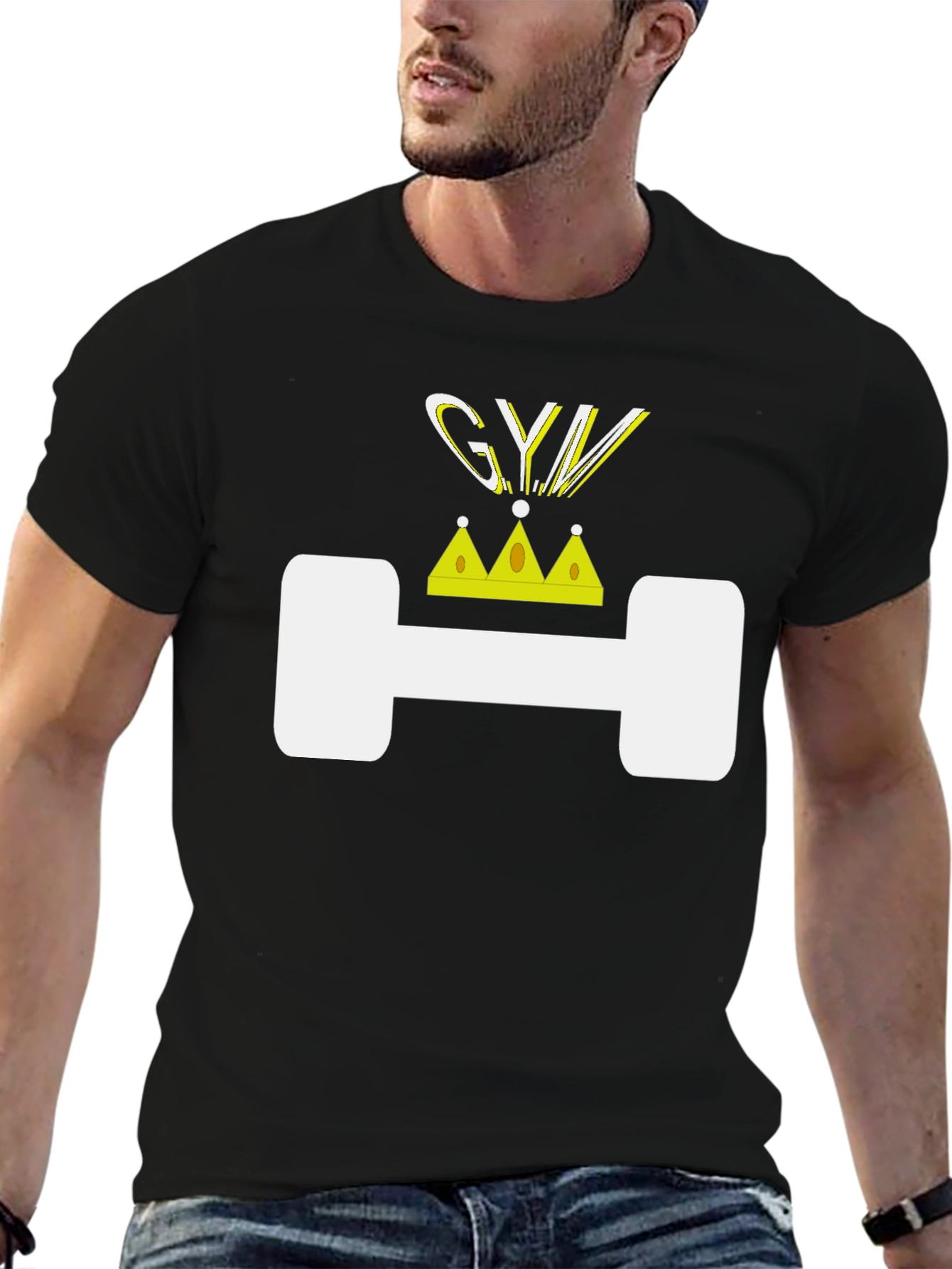 Gym King Graphic Tee - Black