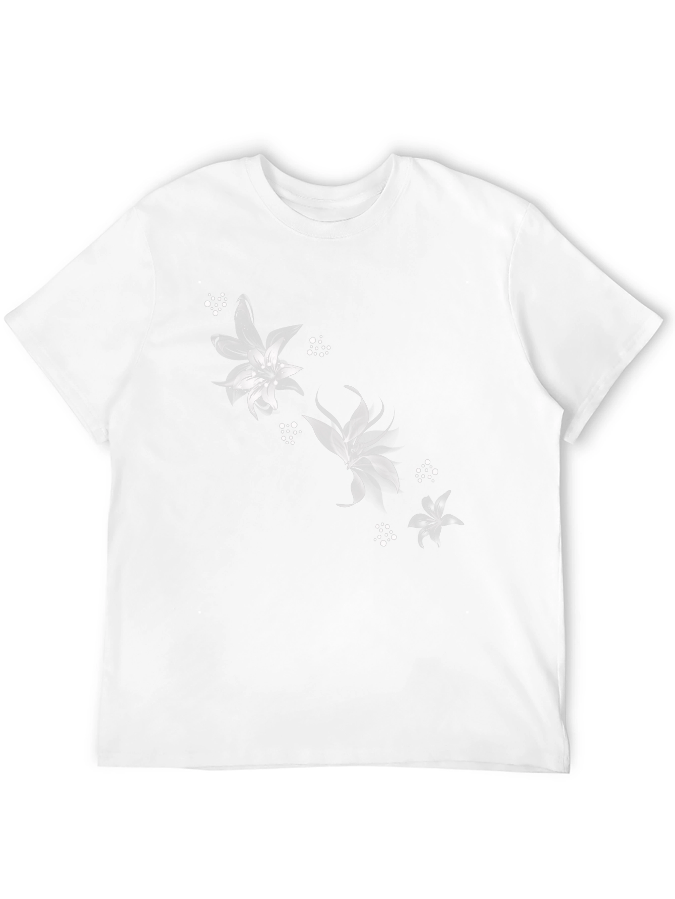 Black Floral Graphic Tee - Stylish Casual Wear