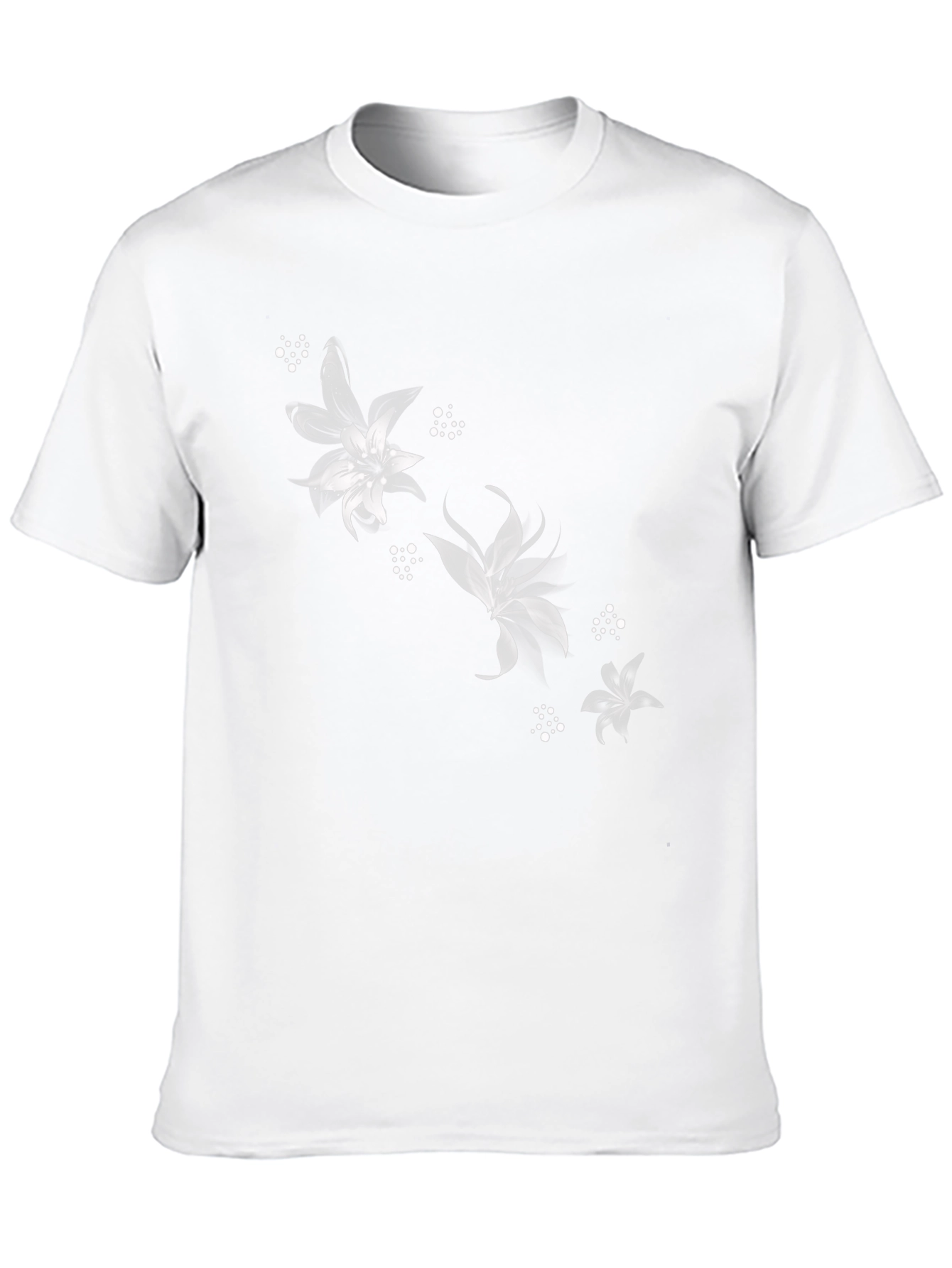 Black Floral Graphic Tee - Stylish Casual Wear