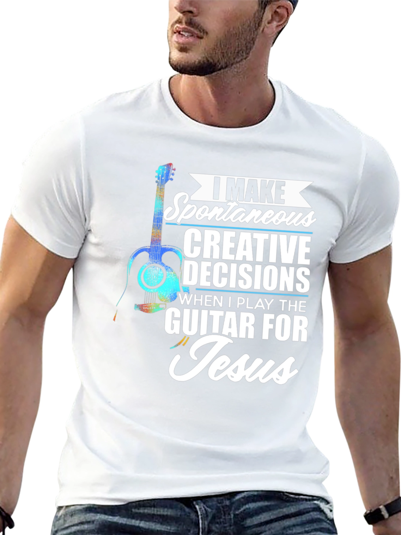 Guitar for Jesus T-Shirt: Spontaneous Creative Decisions