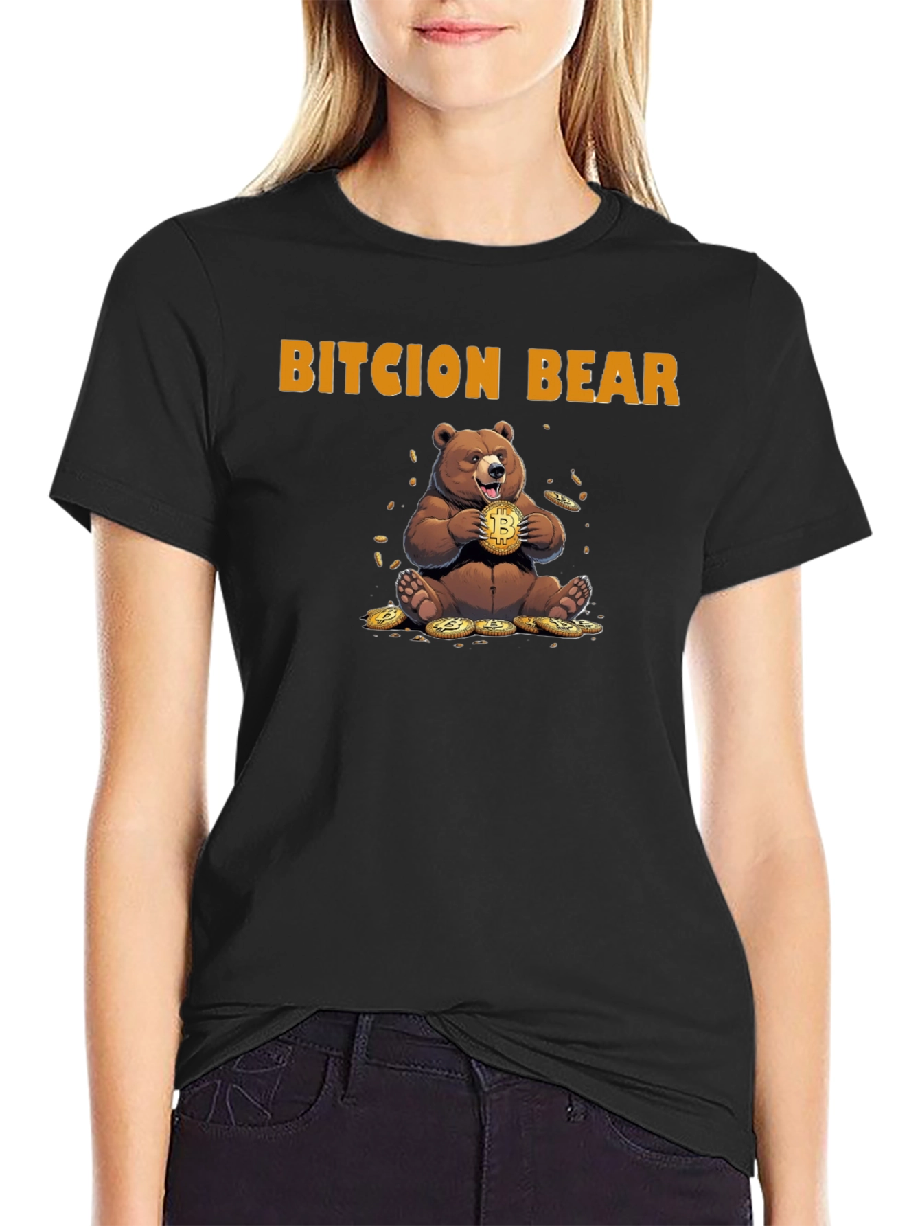 Bitcion Bear Graphic Tee - Crypto Humor T-Shirt