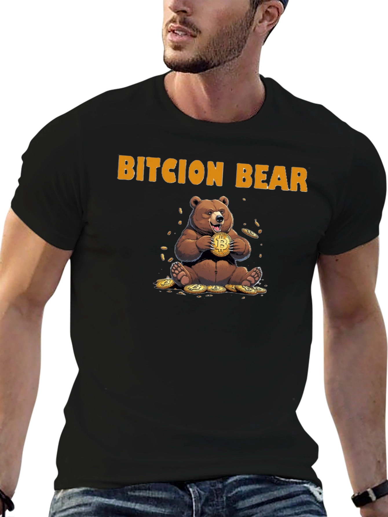 Bitcion Bear Graphic Tee - Crypto Humor T-Shirt