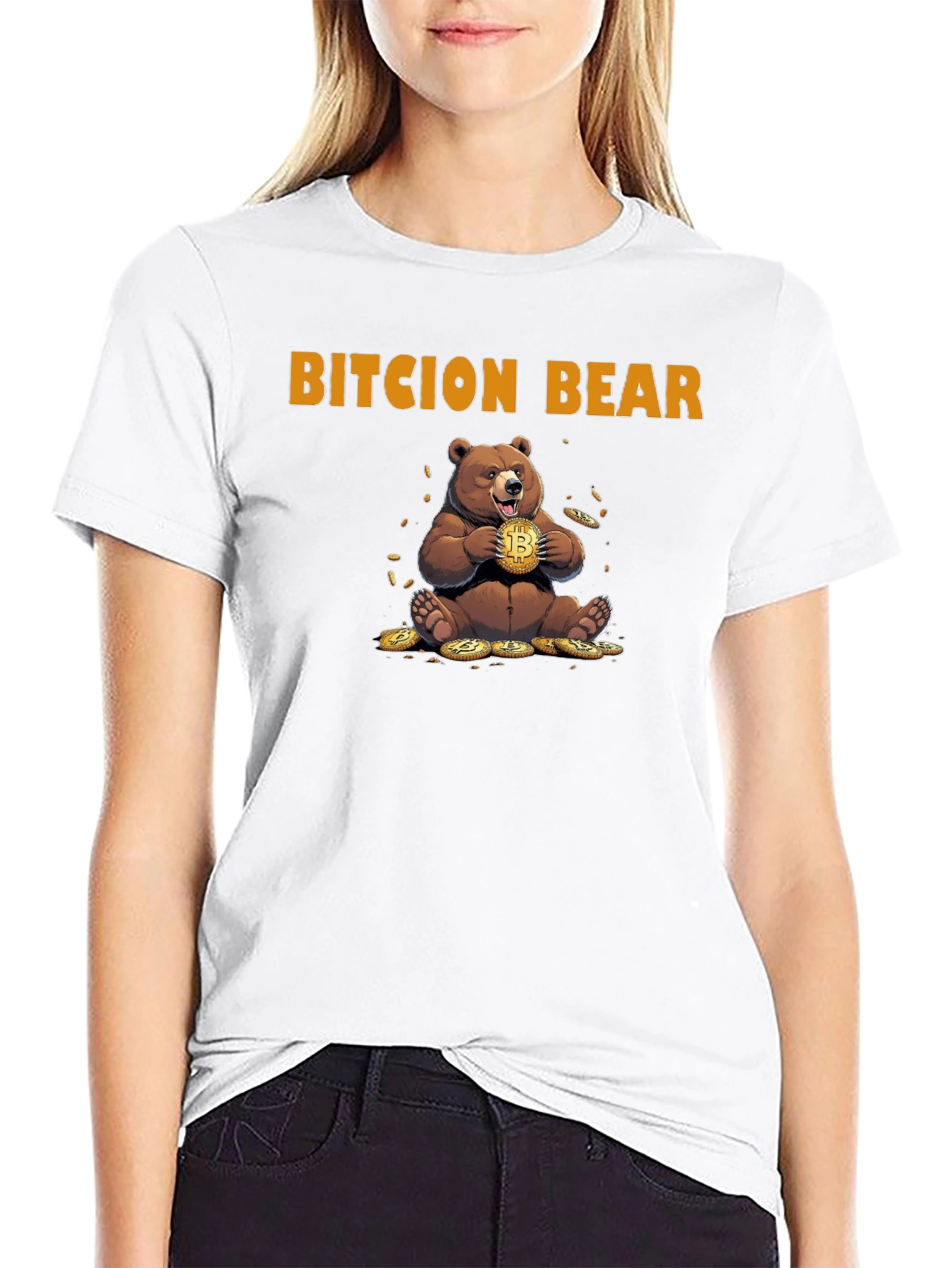 Bitcion Bear Graphic Tee - Crypto Humor T-Shirt