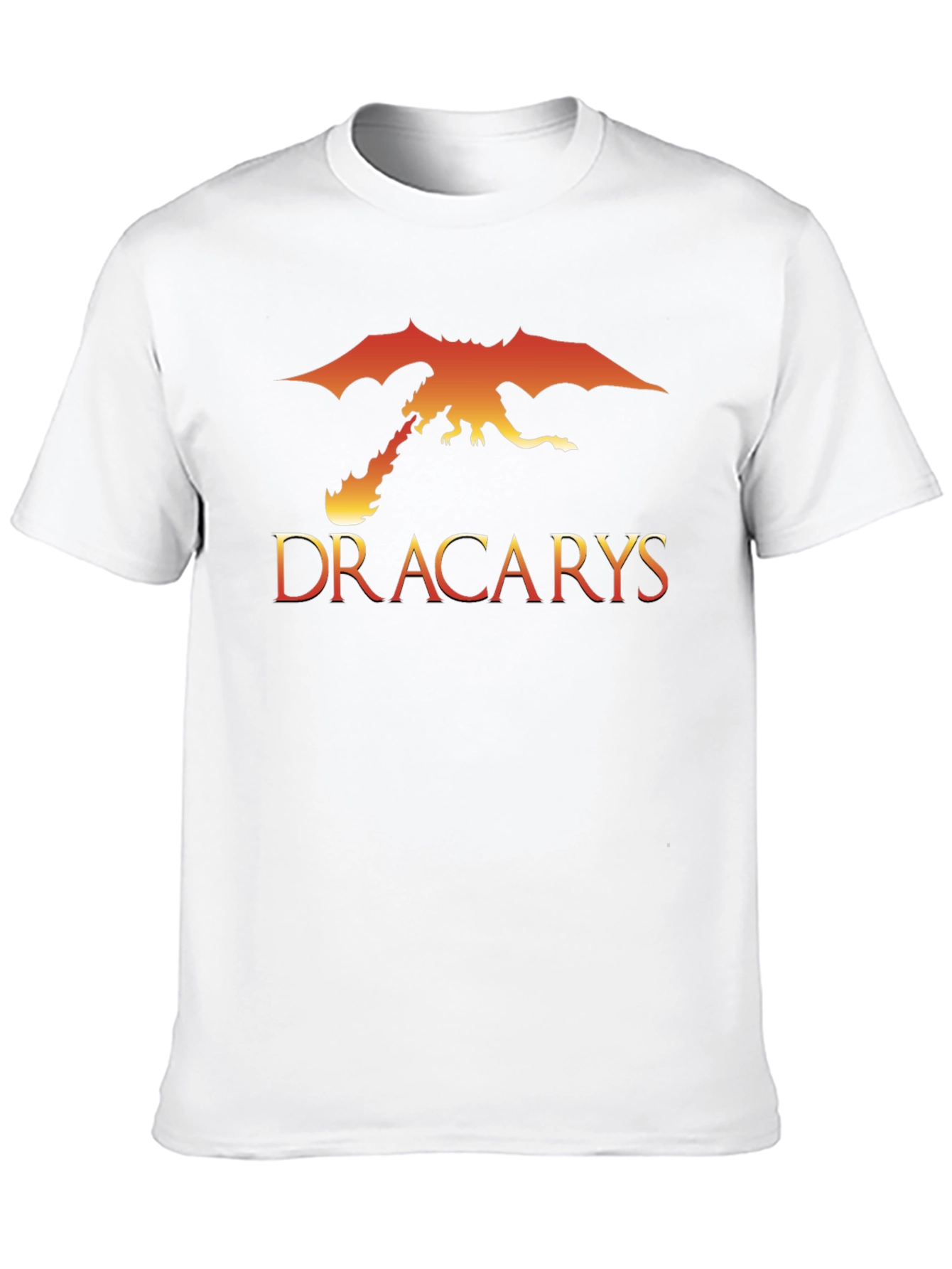Dracarys Dragon Fire Graphic T-Shirt - Black
