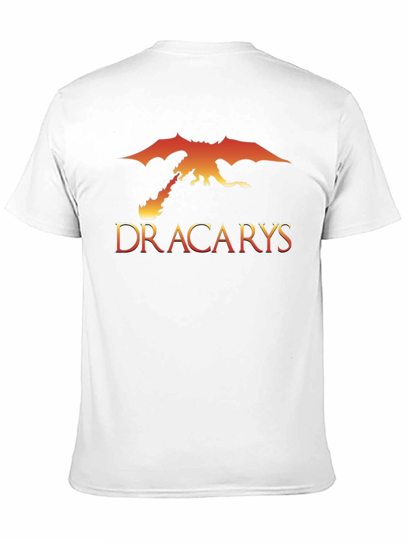 Dracarys Dragon Fire Graphic T-Shirt - Black