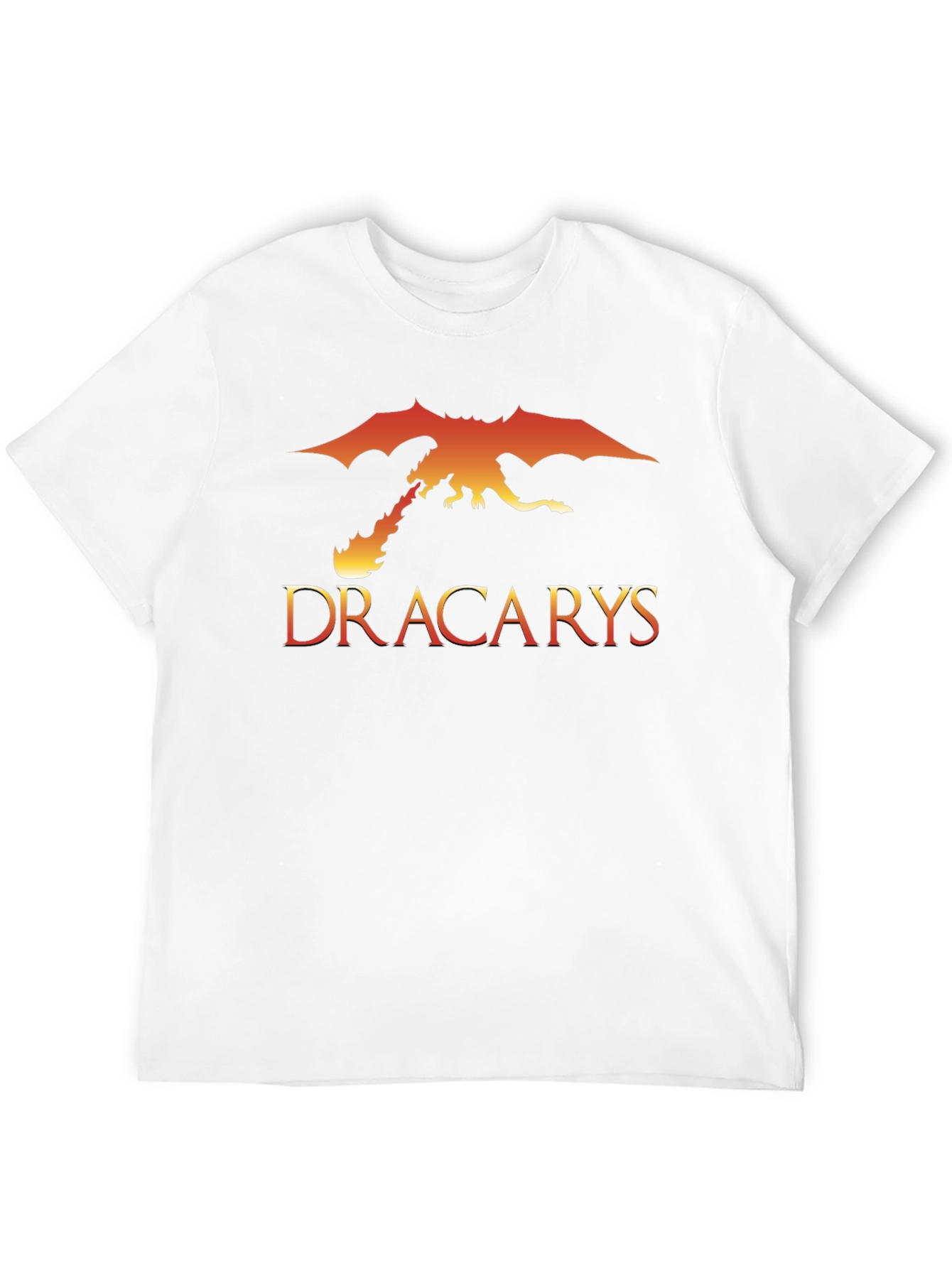 Dracarys Dragon Fire Graphic T-Shirt - Black
