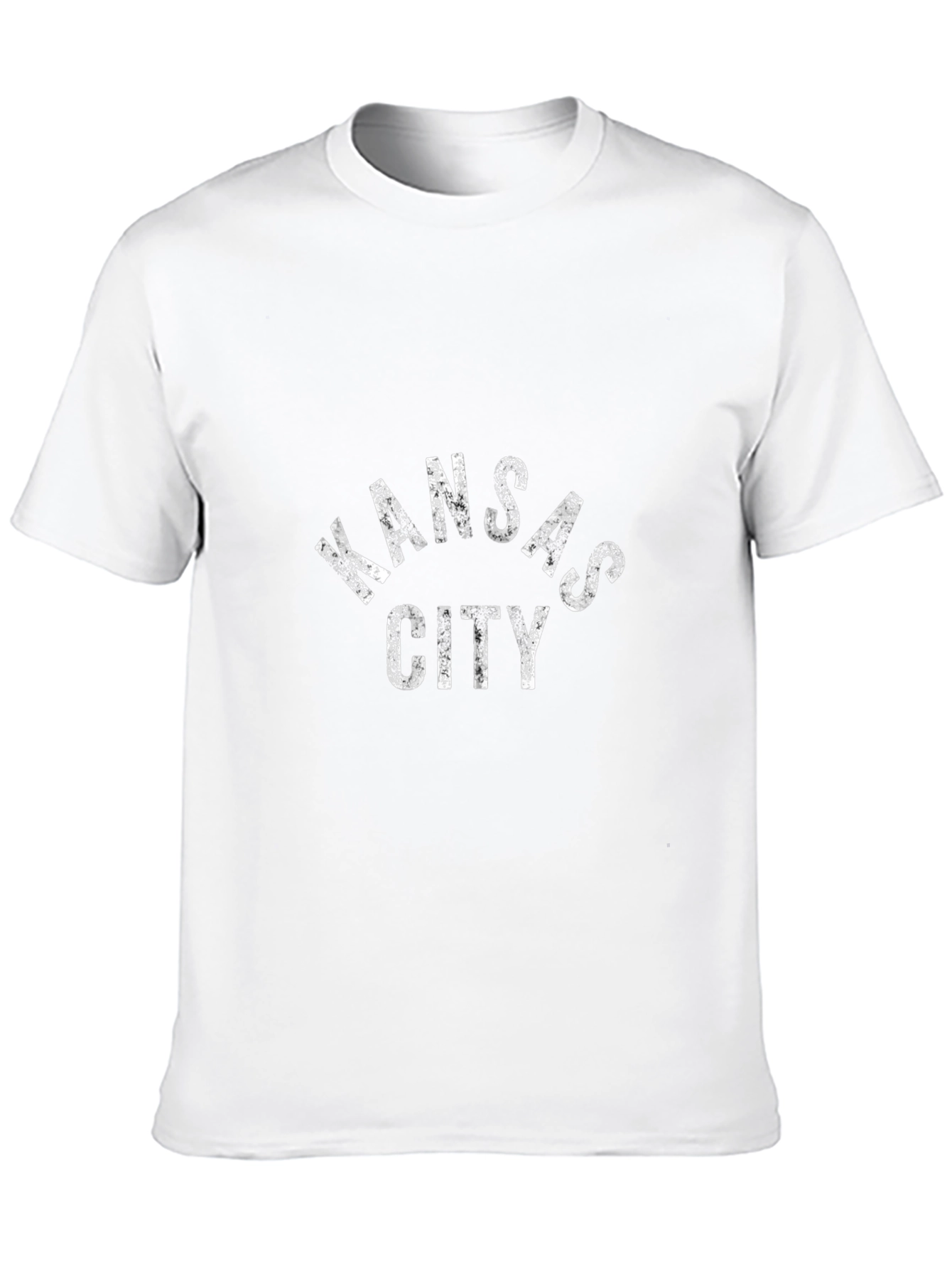 Kansas City Distressed Graphic Black T-Shirt