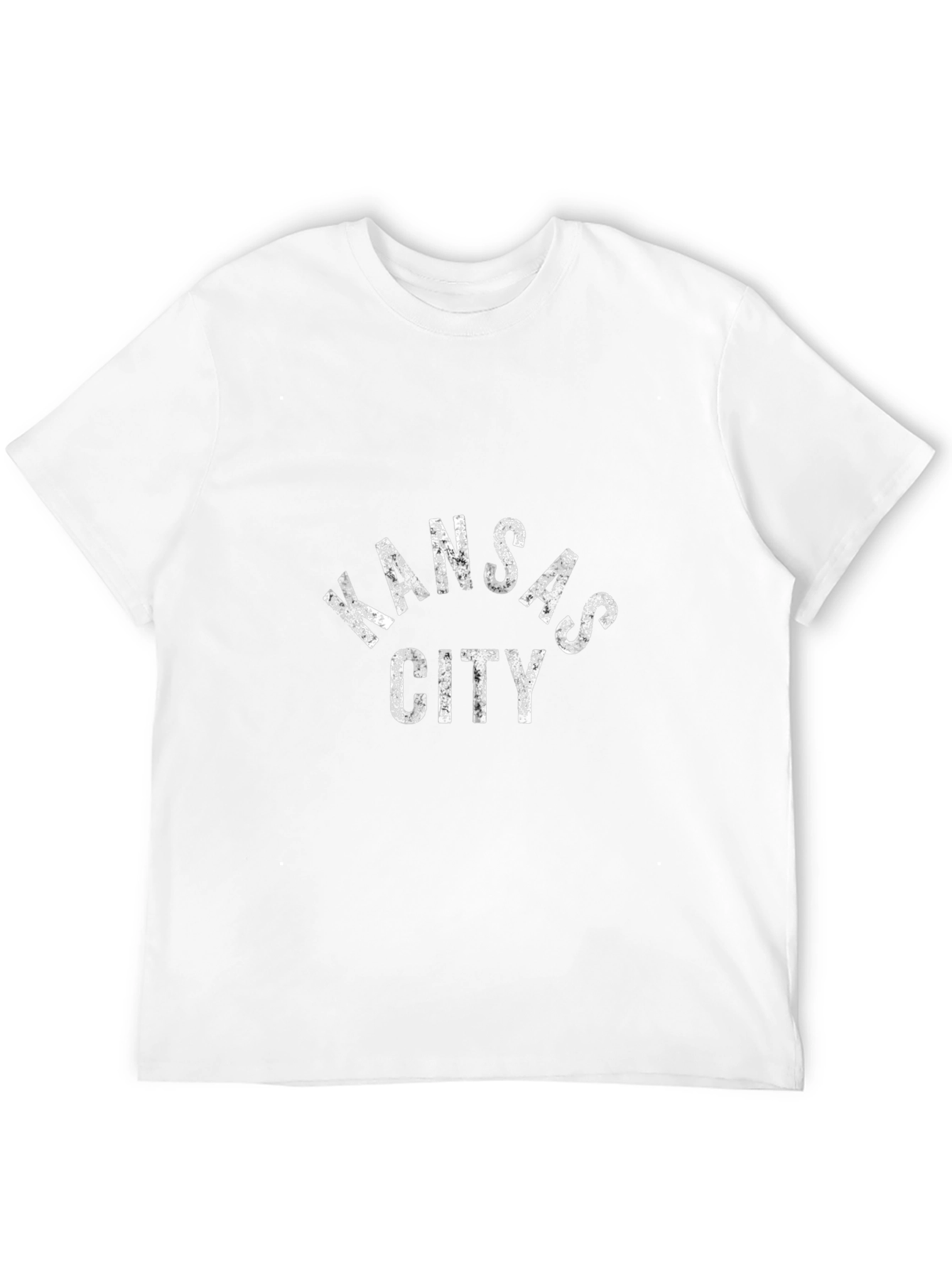 Kansas City Distressed Graphic Black T-Shirt