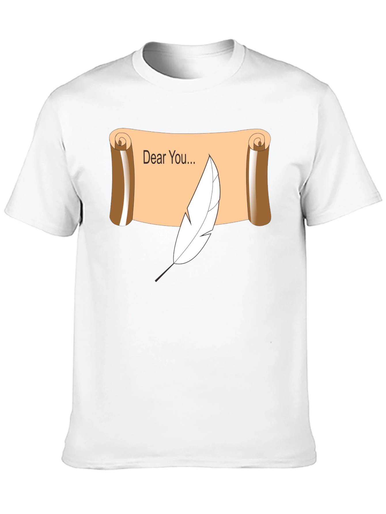 Dear You Scroll & Quill Black T-Shirt
