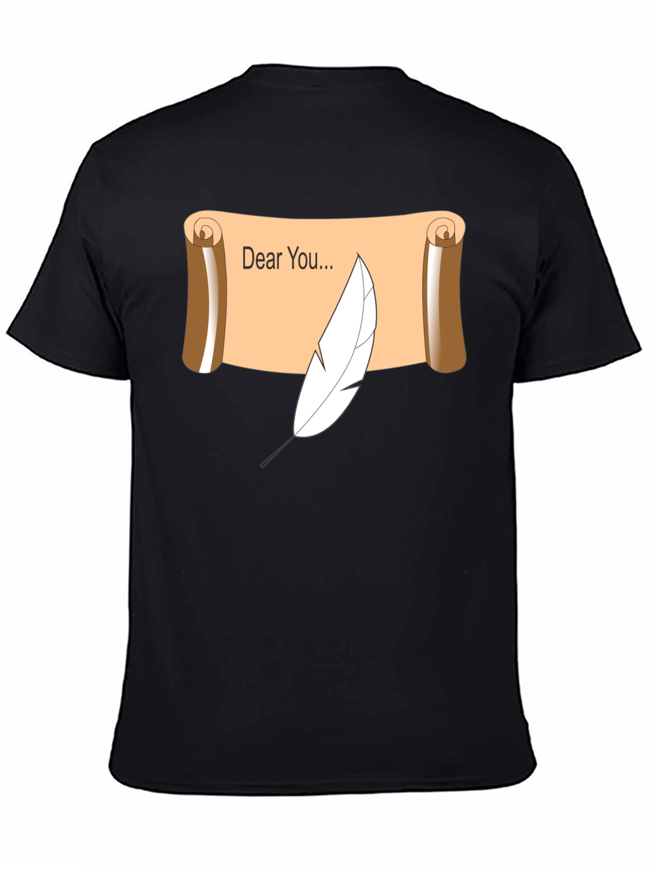 Dear You Scroll & Quill Black T-Shirt
