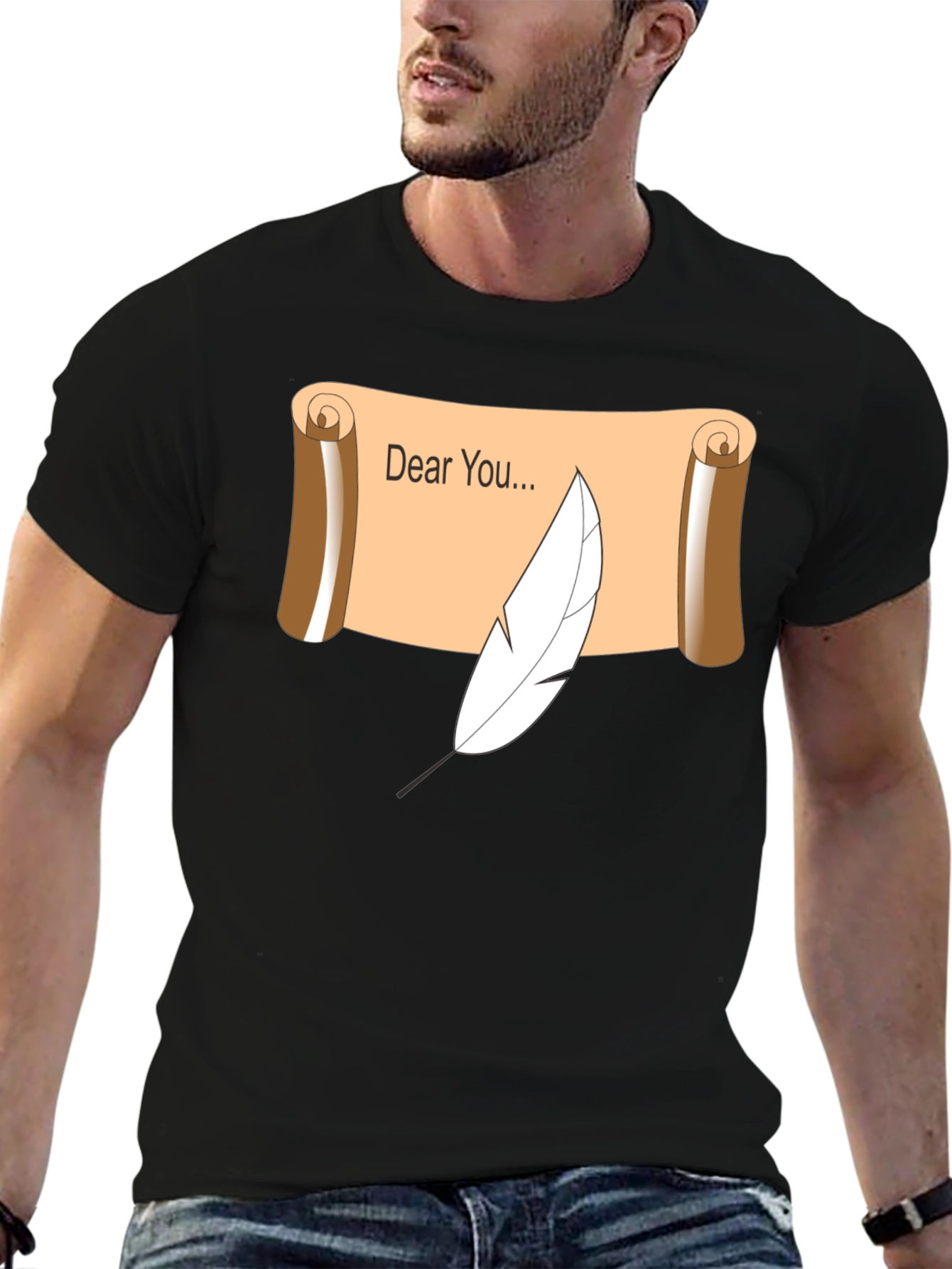 Dear You Scroll & Quill Black T-Shirt