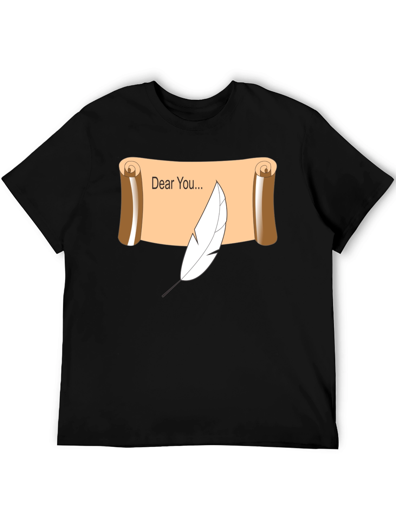 Dear You Scroll & Quill Black T-Shirt
