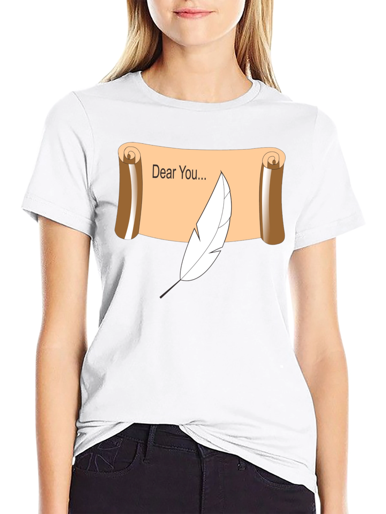 Dear You Scroll & Quill Black T-Shirt