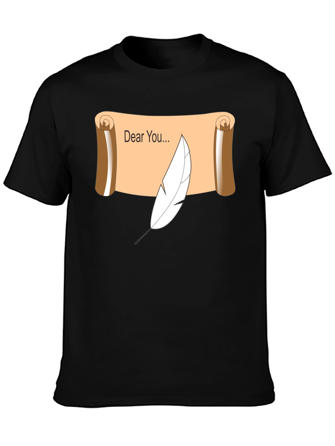 Dear You Scroll & Quill Black T-Shirt