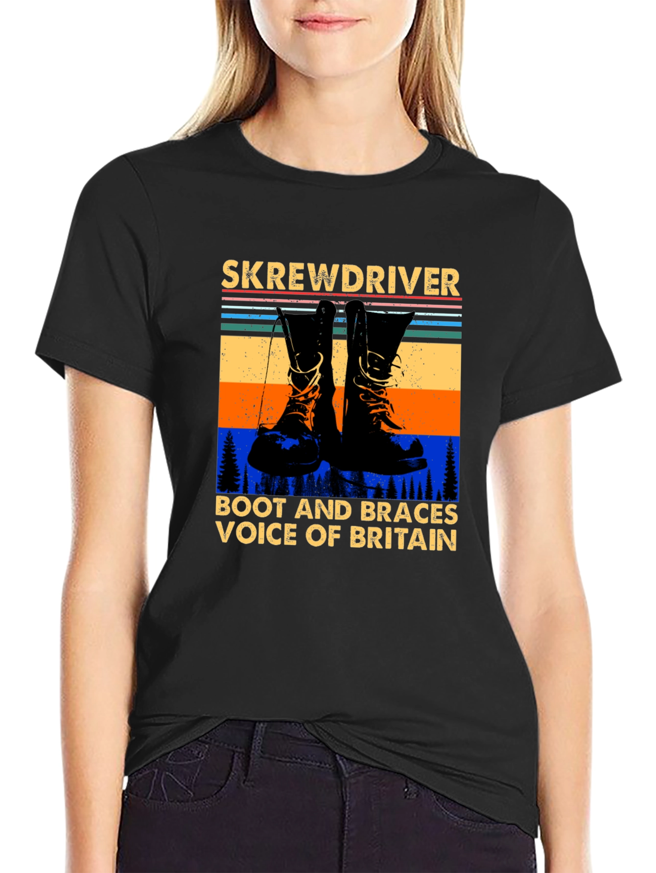 Skrewdriver Boot and Braces Voice of Britain T-Shirt