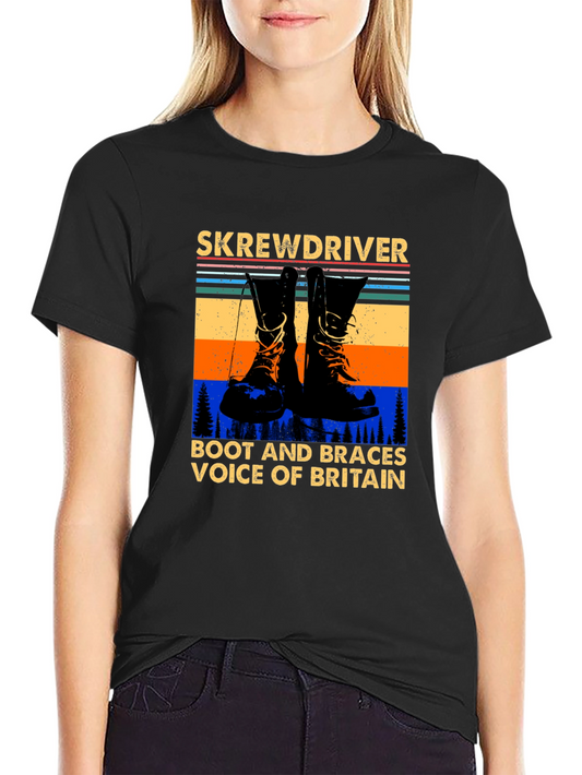 Skrewdriver Boot and Braces Voice of Britain T-Shirt