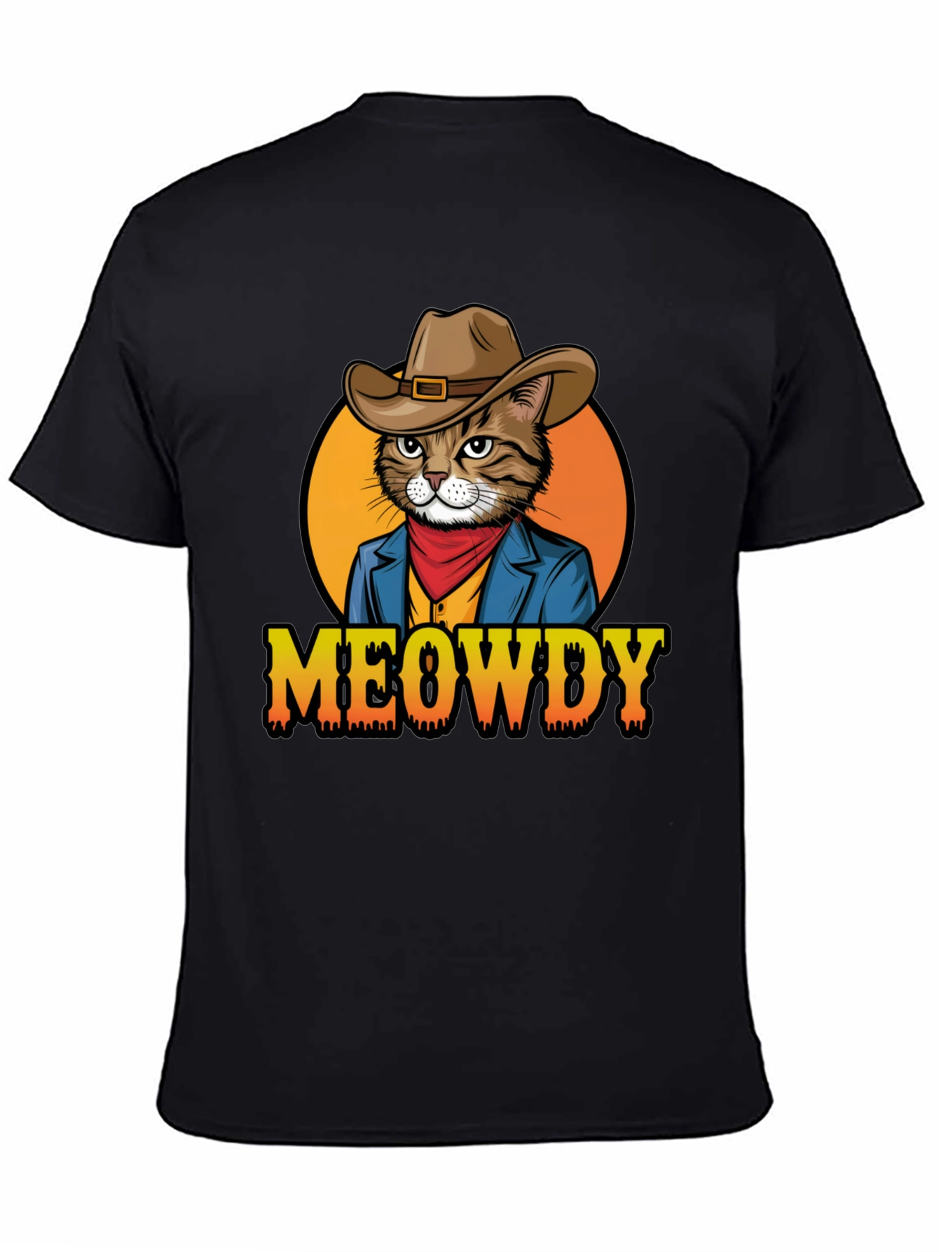 Meowdy Cowboy Cat T-Shirt