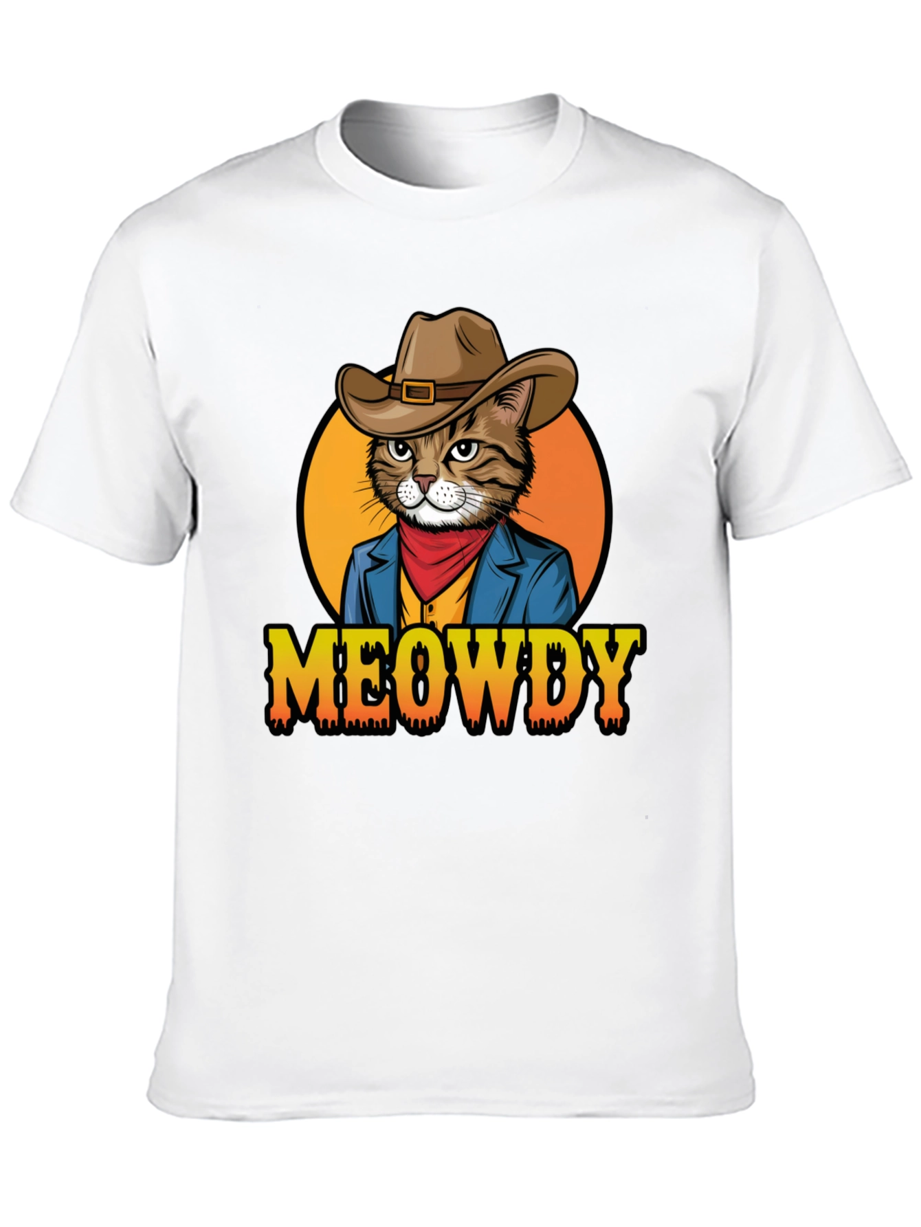 Meowdy Cowboy Cat T-Shirt