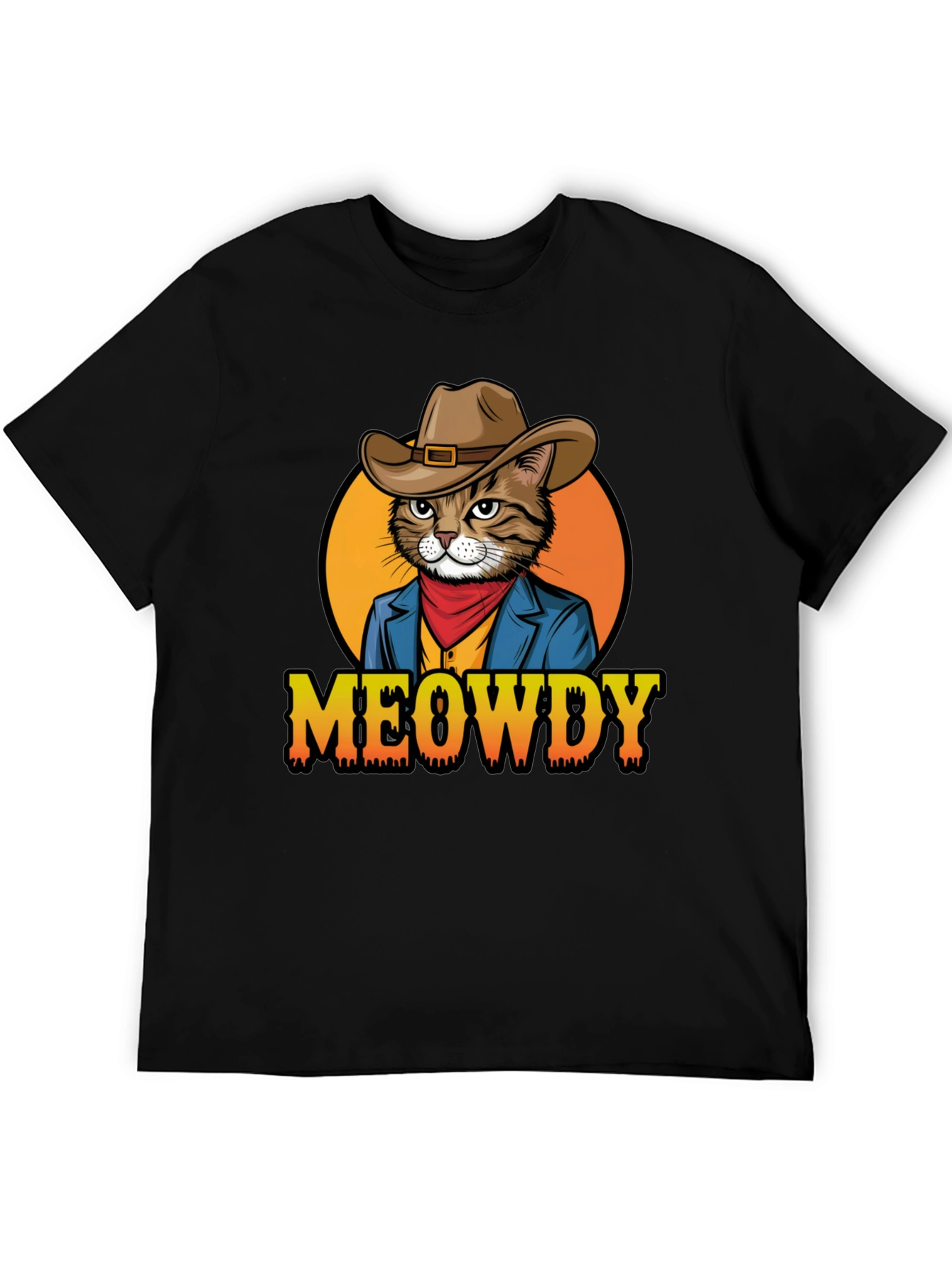 Meowdy Cowboy Cat T-Shirt