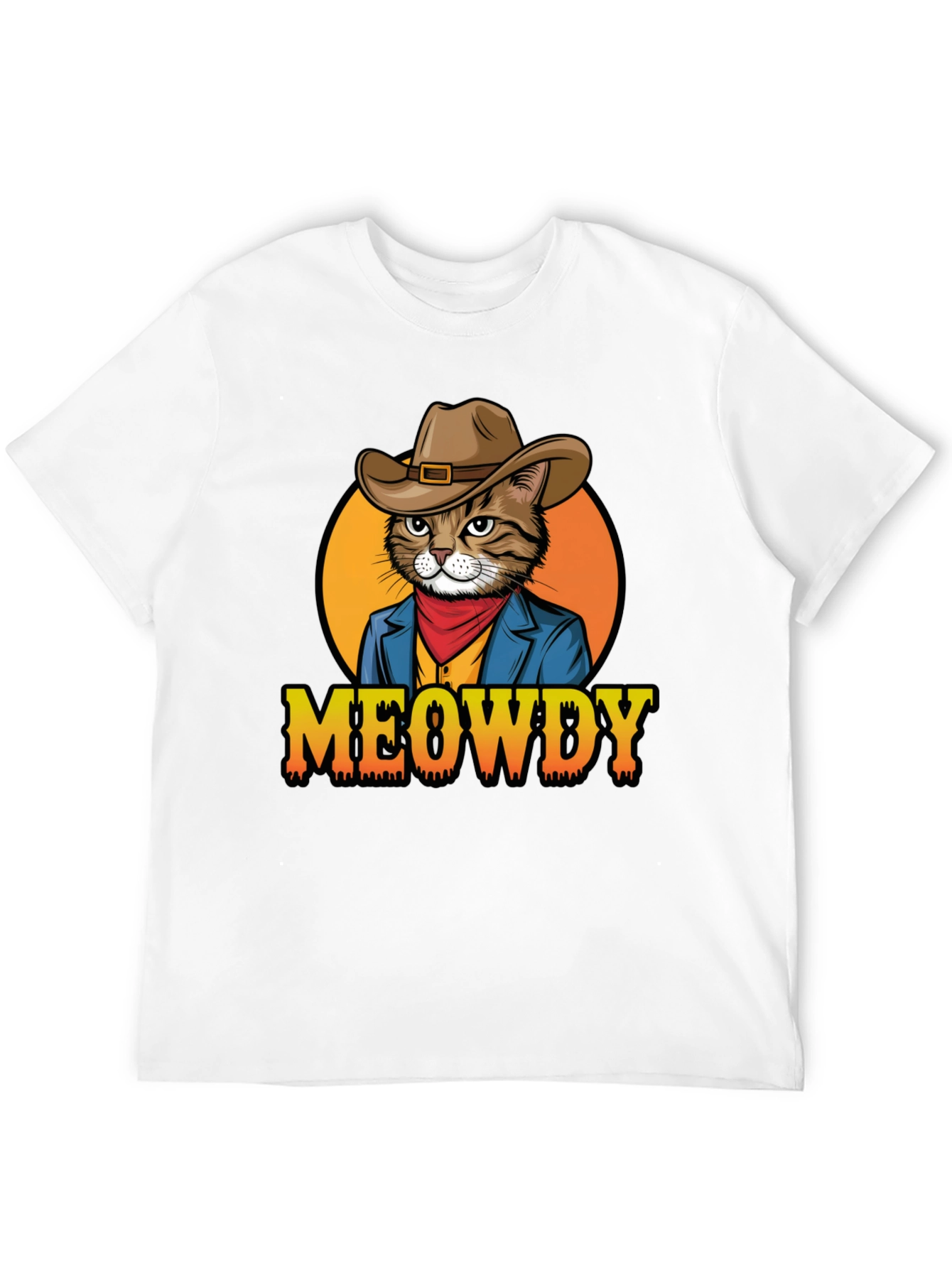 Meowdy Cowboy Cat T-Shirt