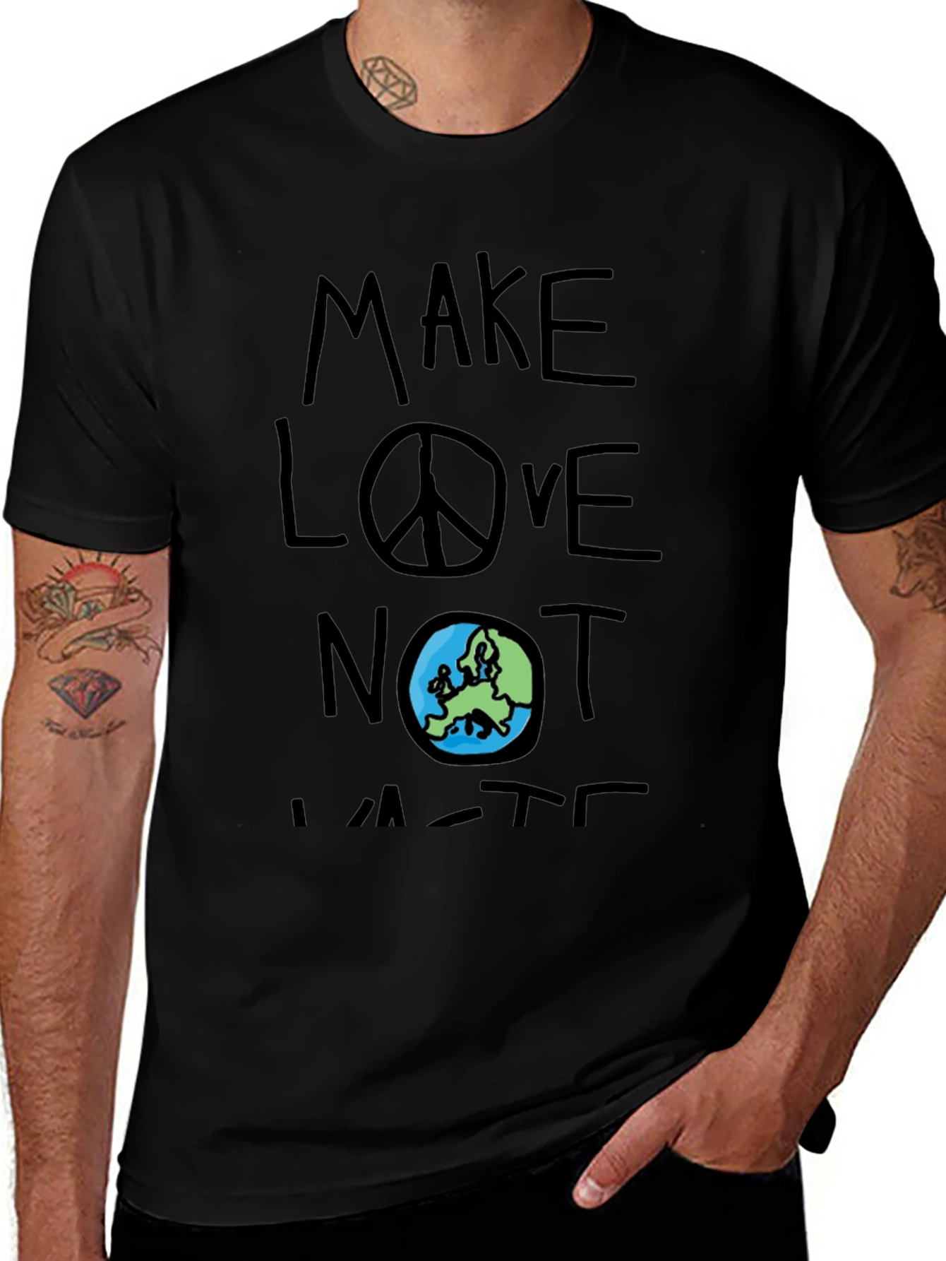 Make Love Not Waste Graphic T-Shirt