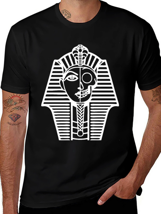 Egyptian Pharaoh Skull Graphic T-Shirt