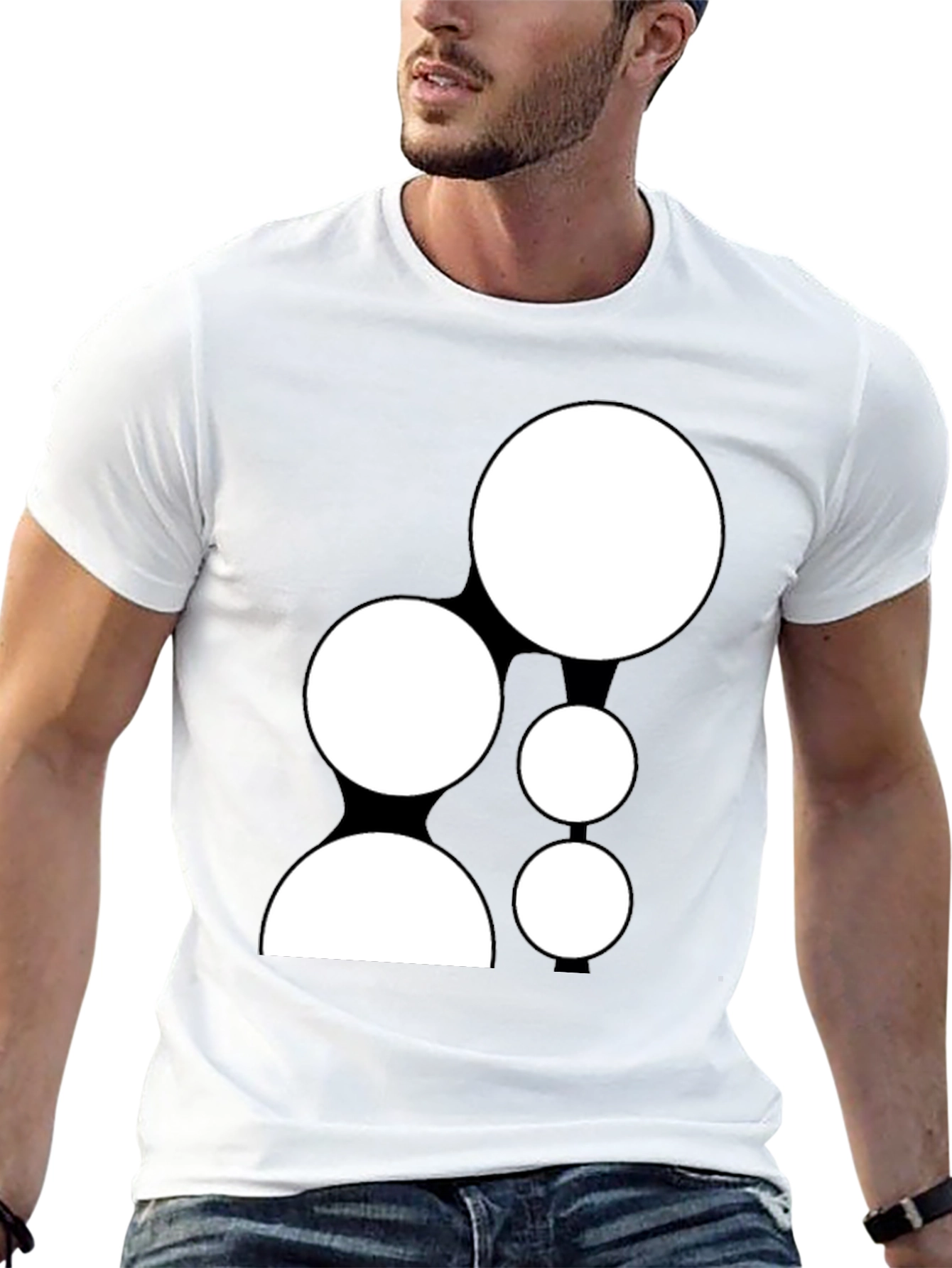 Unique Graphic Tee - Black Casual Shirt