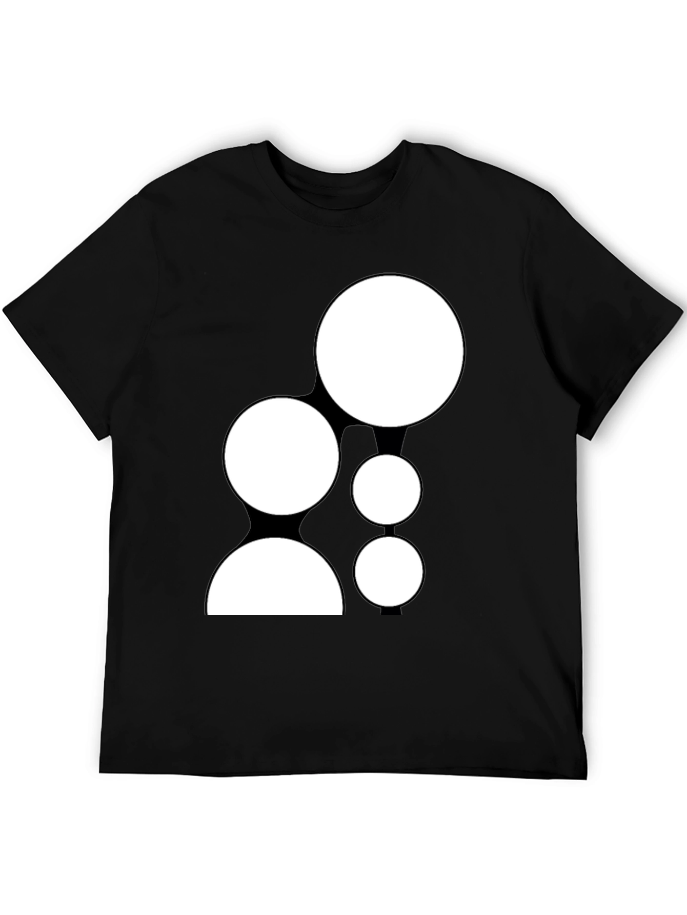Unique Graphic Tee - Black Casual Shirt