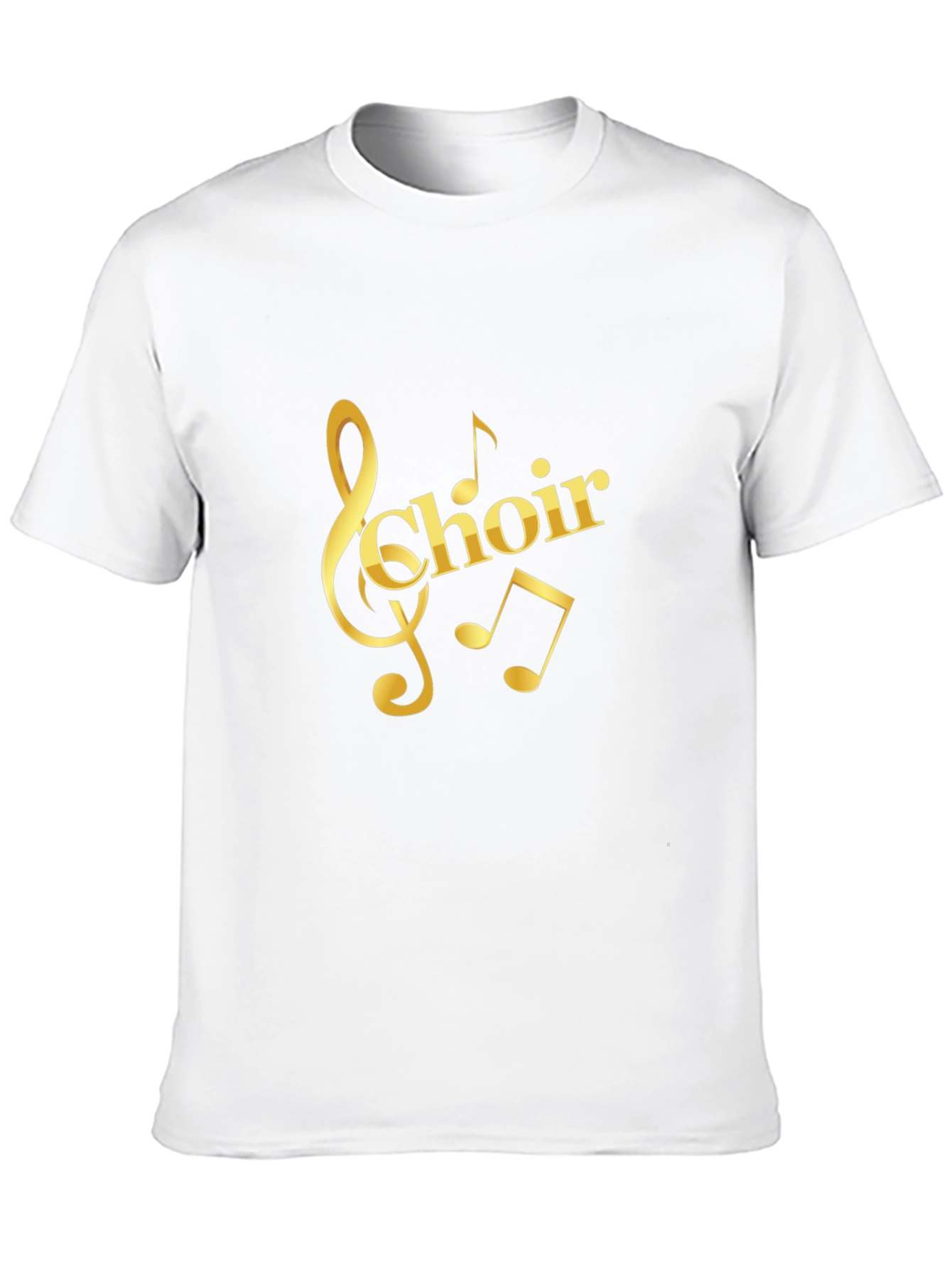 Choir Music Notes Black T-Shirt