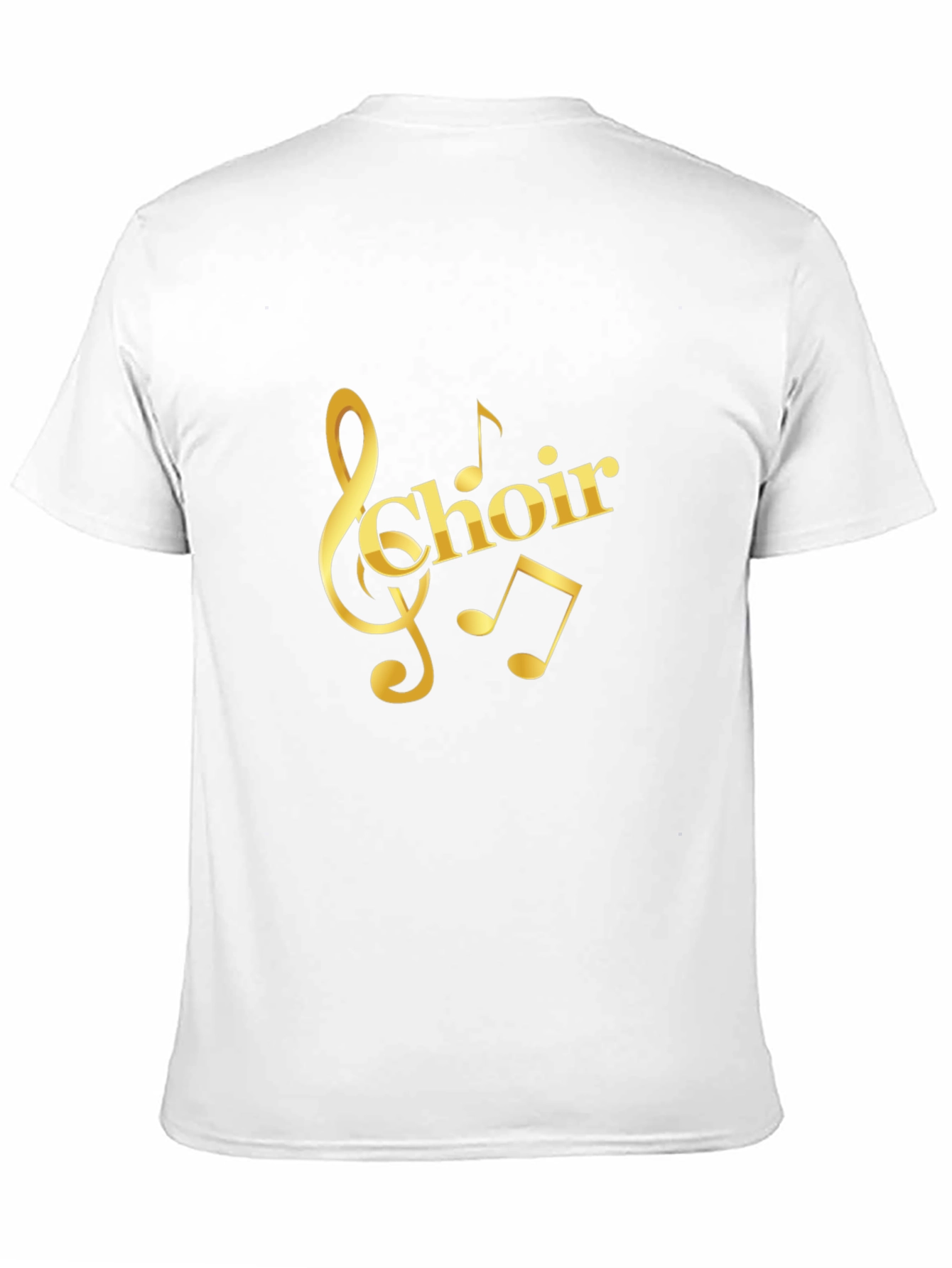 Choir Music Notes Black T-Shirt