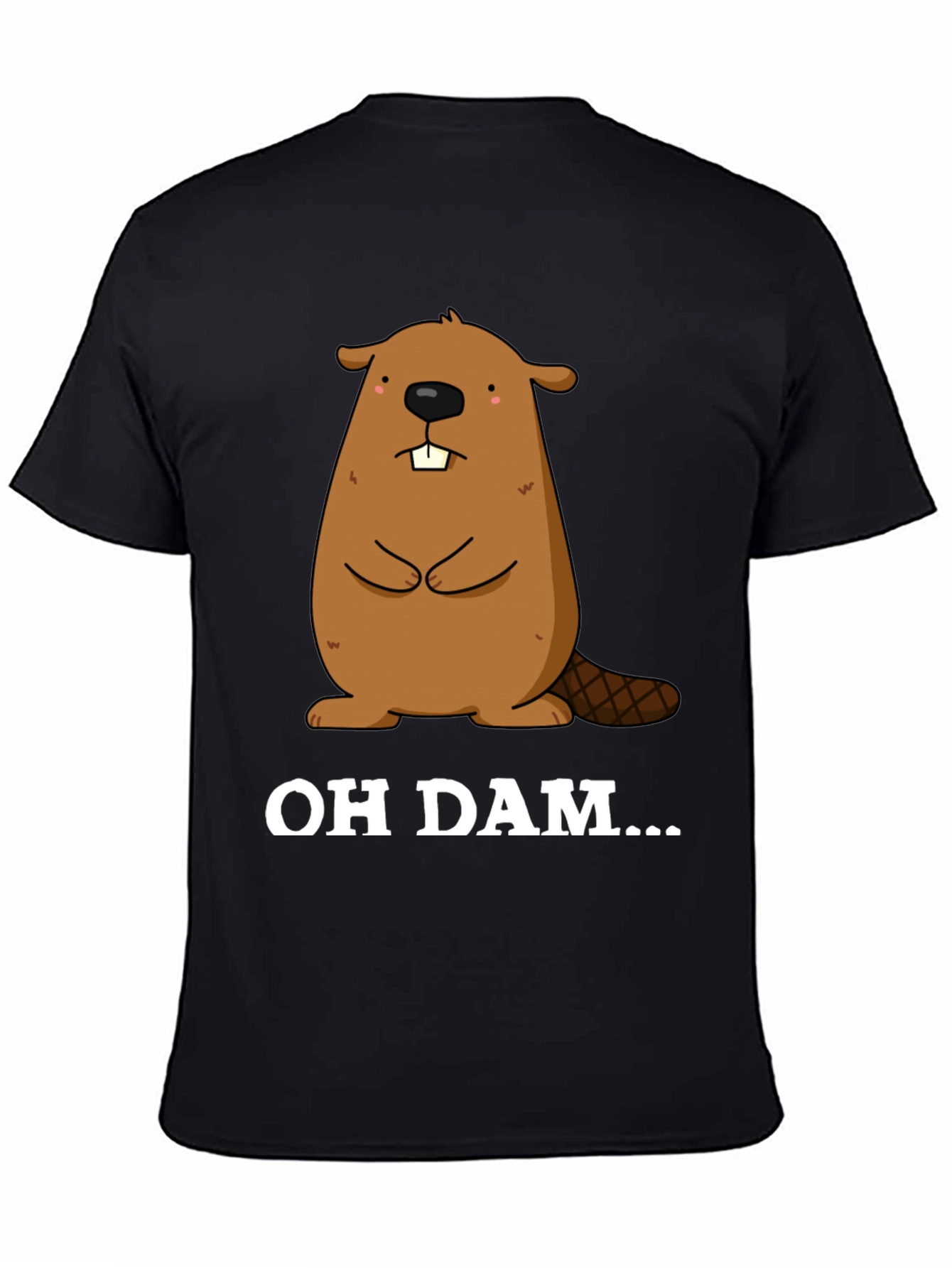 Oh Dam Beaver Graphic T-Shirt