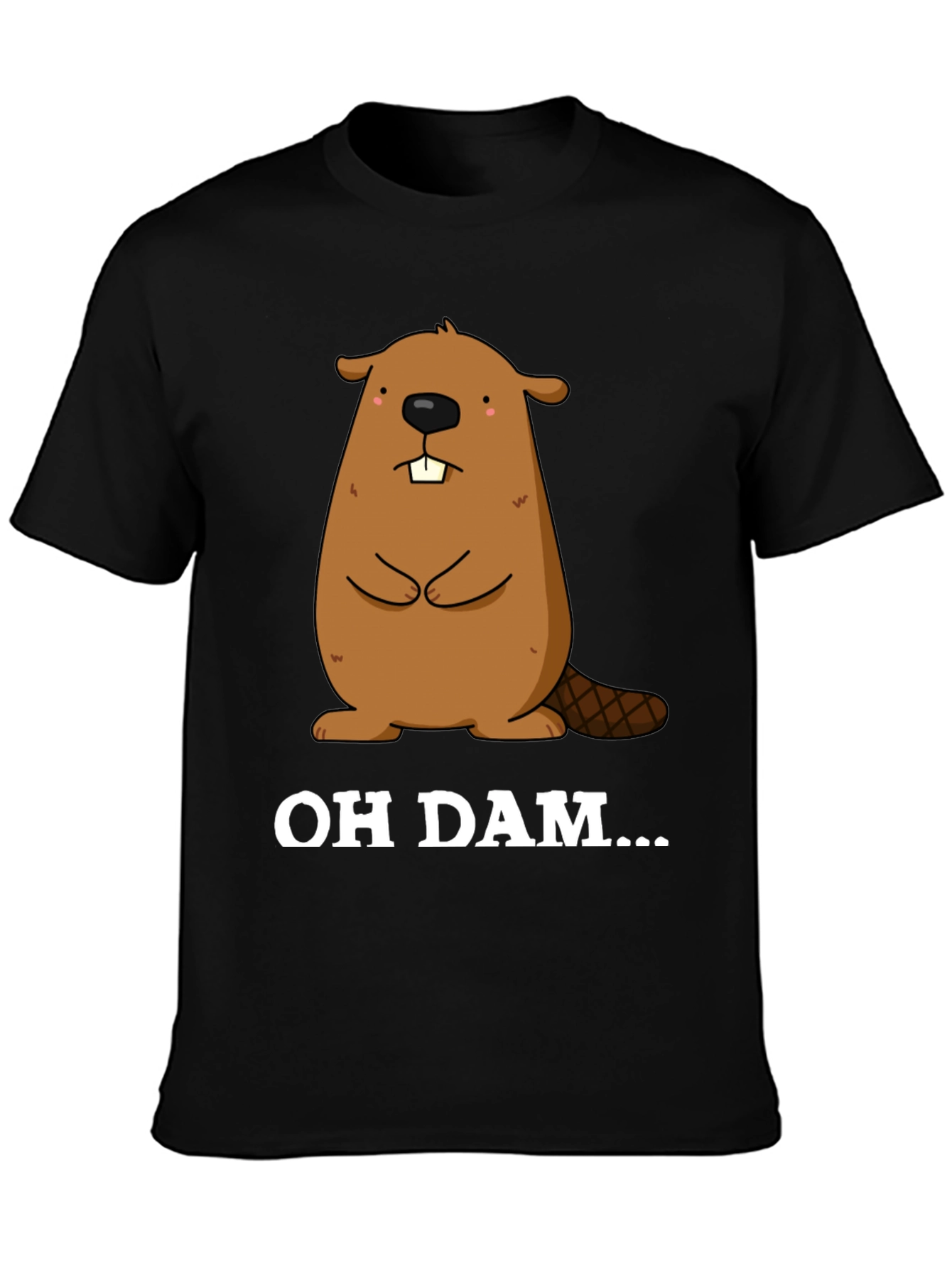 Oh Dam Beaver Graphic T-Shirt