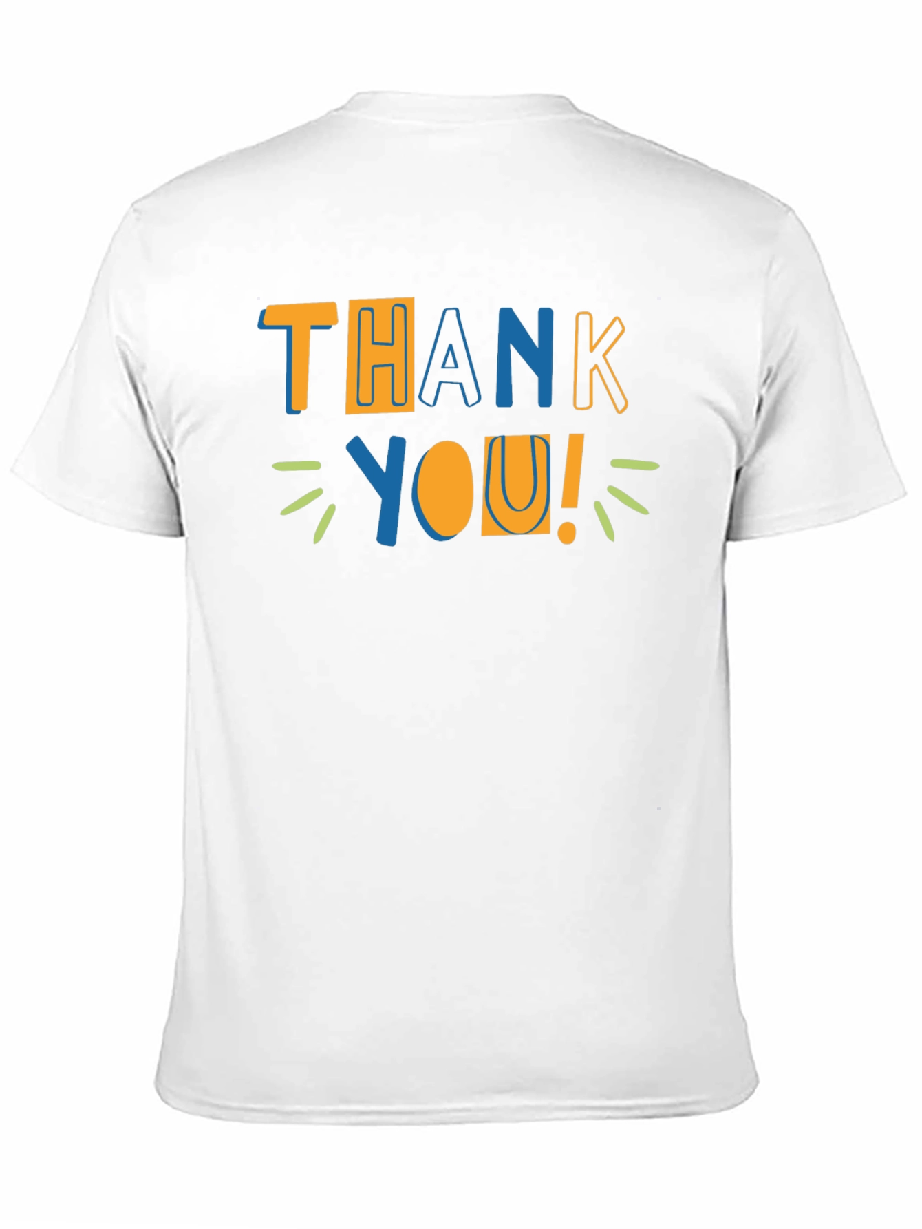 Thank You Graphic Print Crewneck T-Shirt