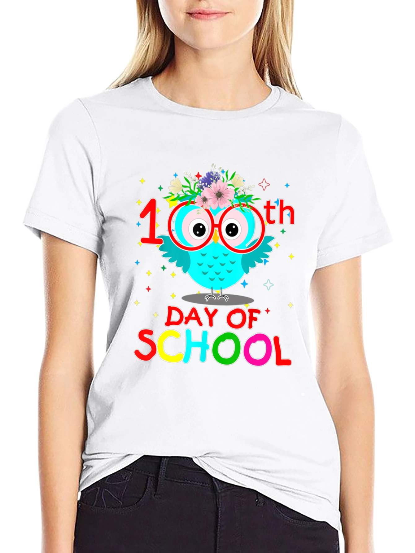 100th Day of School Owl T-Shirt
