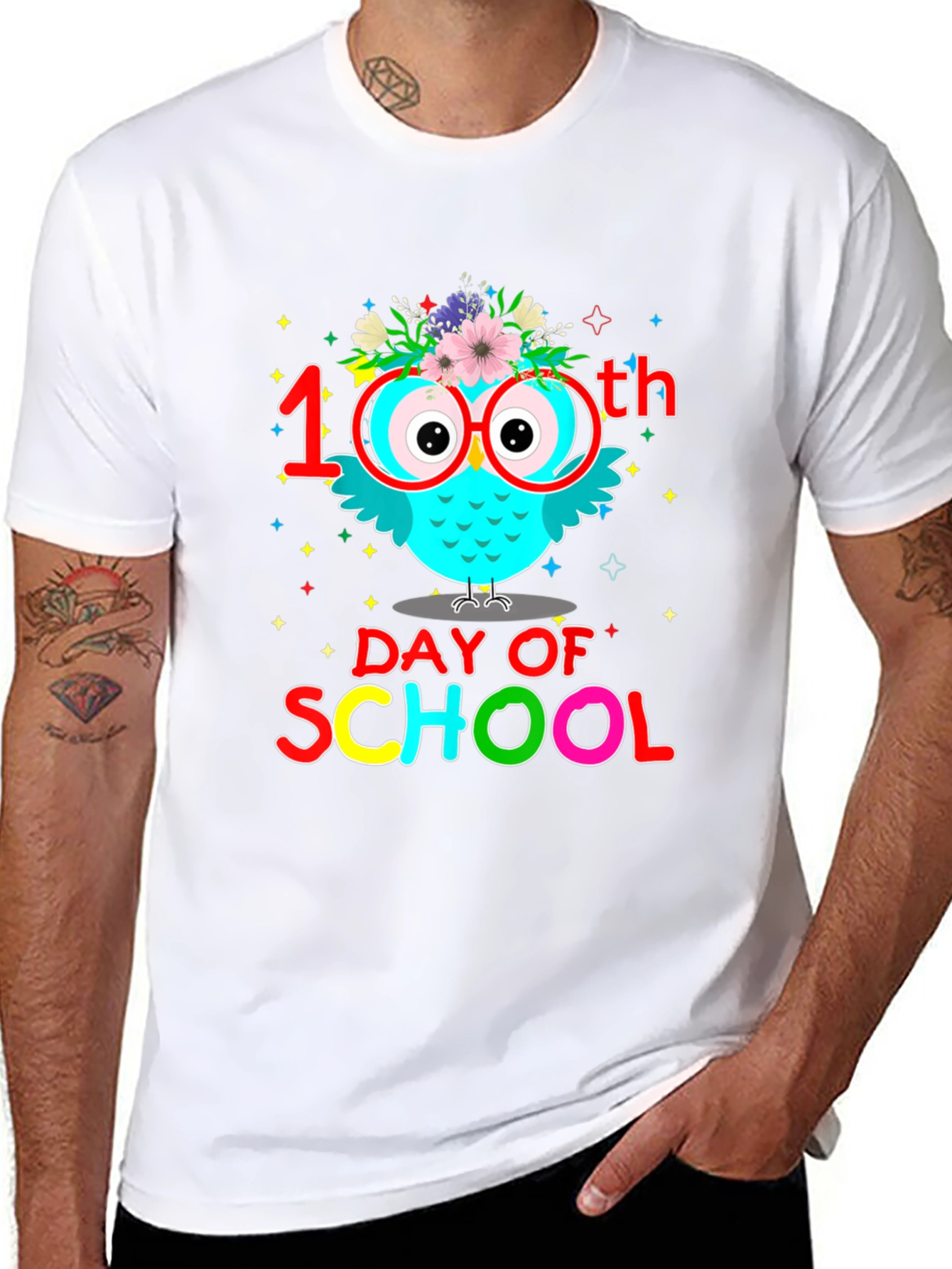 100th Day of School Owl T-Shirt