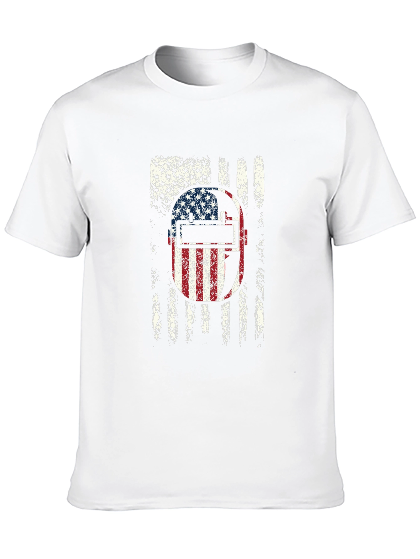 Welder USA Flag Patriotic Graphic Tee